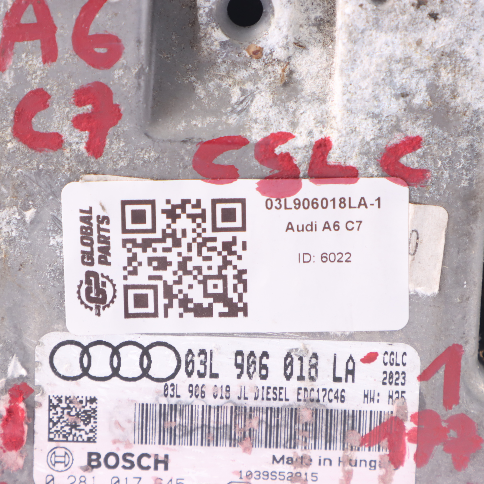 Audi A6 C7 2.0 TDI CGLC 177HP Motor ECU Kit 03L906018LA 2 Schlüssel Zündung