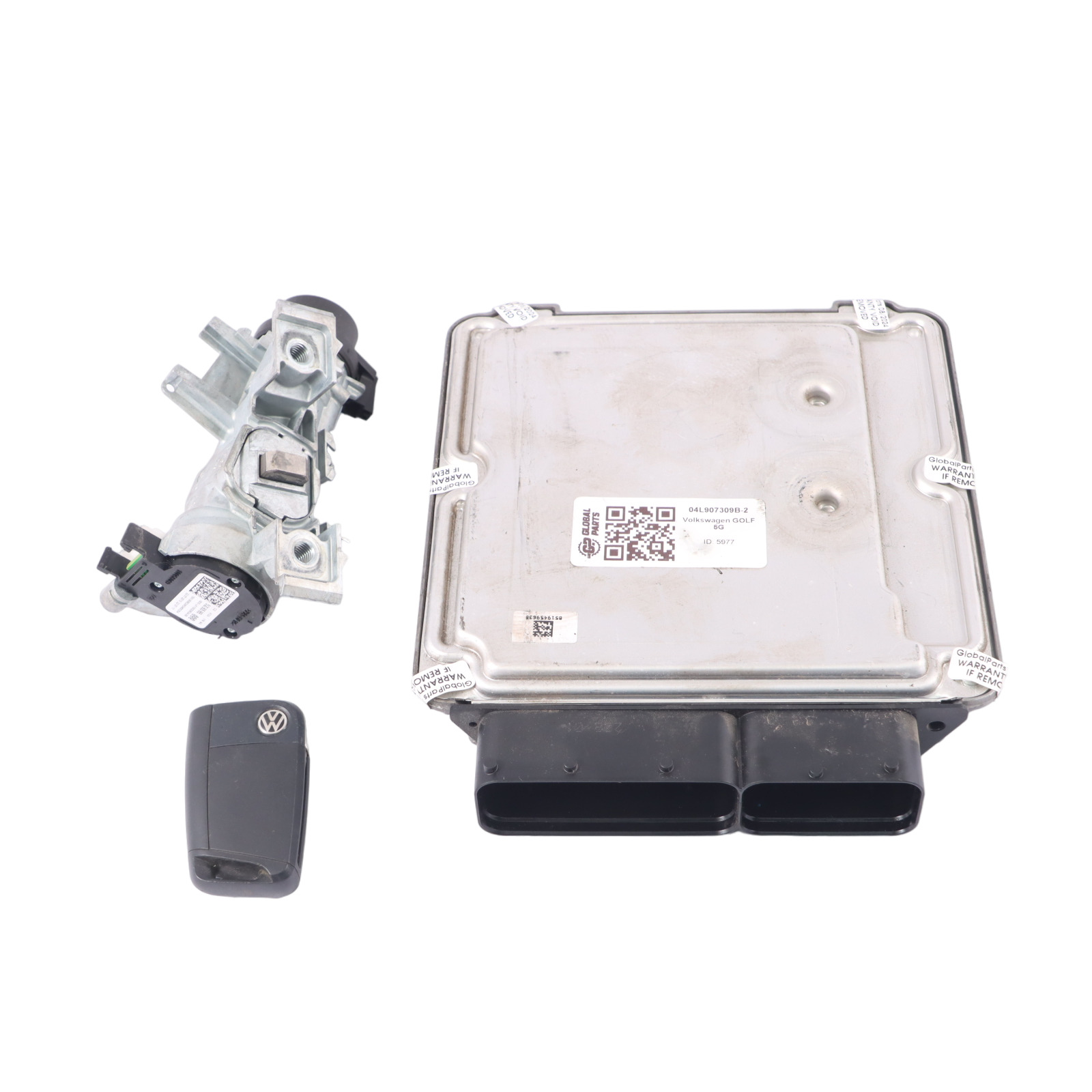 Volkswagen Golf 7 1.6 TDI CLHA 105HP Motor ECU Kit 04L907309B Schlüssel Zündung