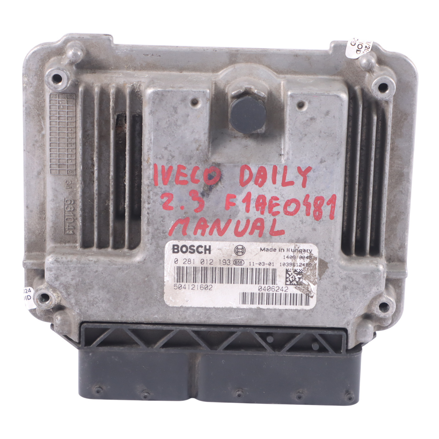 Iveco Daily 2.3 Motor F1AE0481 Einheit Modul ECU Manuelles Getriebe 504121602