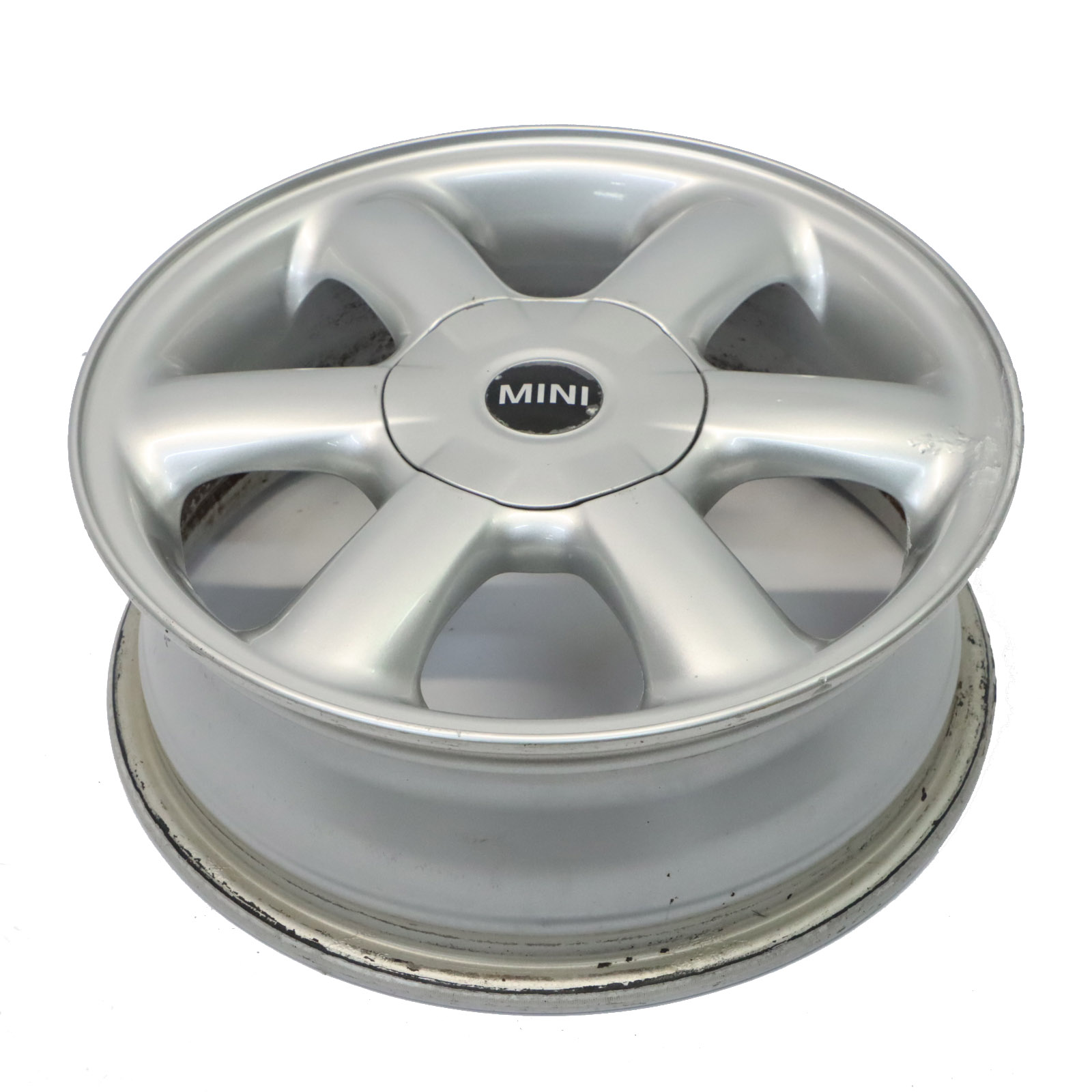 Mini Cooper One R50 R55 R56 Silber Alu Felge 15" ET:45 5,5J Rotatorspeiche 101