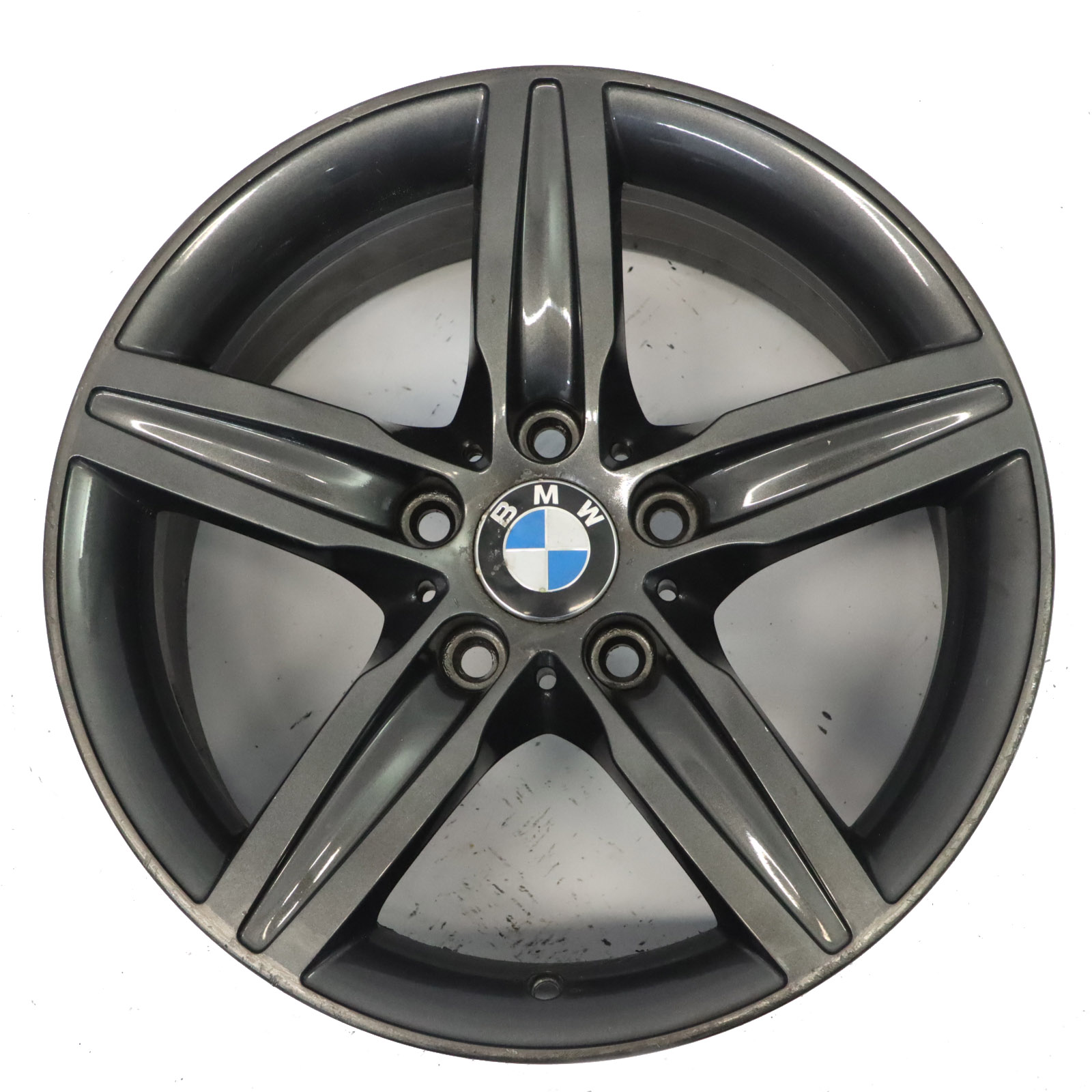 BMW F20 F21 F22 Graue Leichtmetallfelge 17" Sternspeiche 379 ET:43 7,5J 6850151