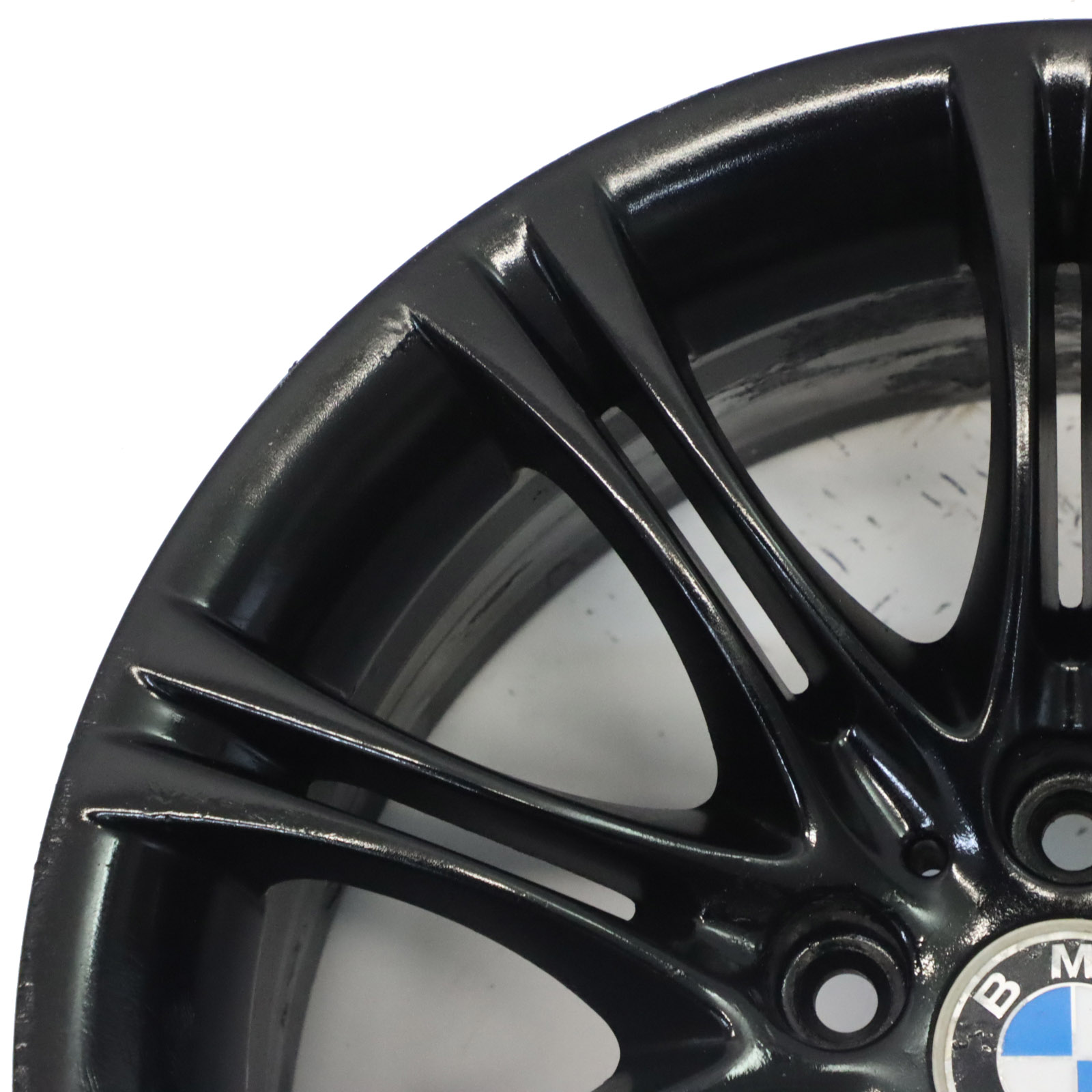 BMW E60 E61 Schwarz Leichtmetallfelge 18" 8J ET:20 M Doppelspeiche 135 8036947