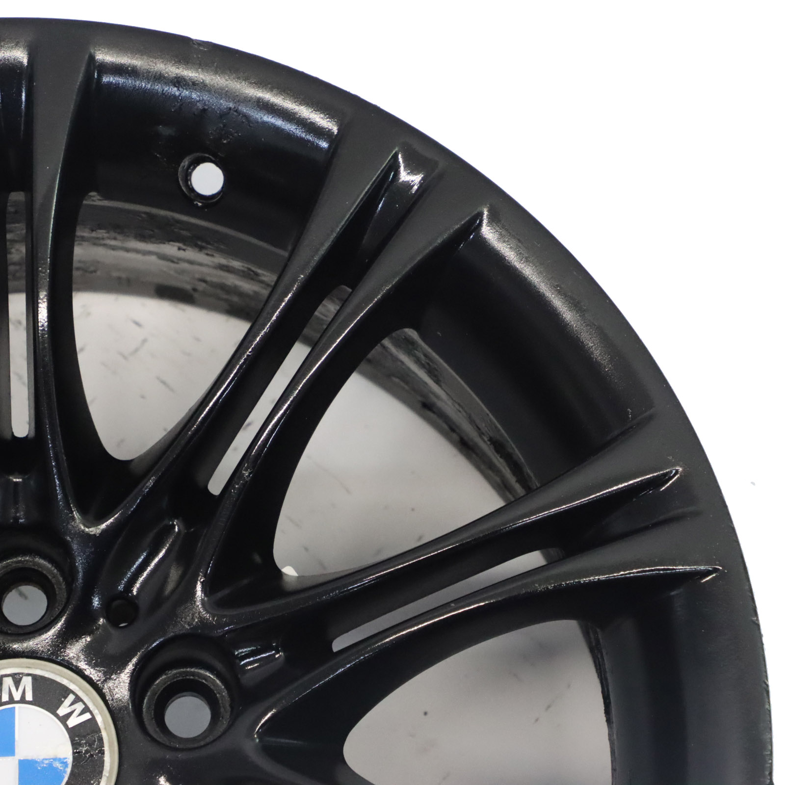 BMW E60 E61 Schwarz Leichtmetallfelge 18" 8J ET:20 M Doppelspeiche 135 8036947