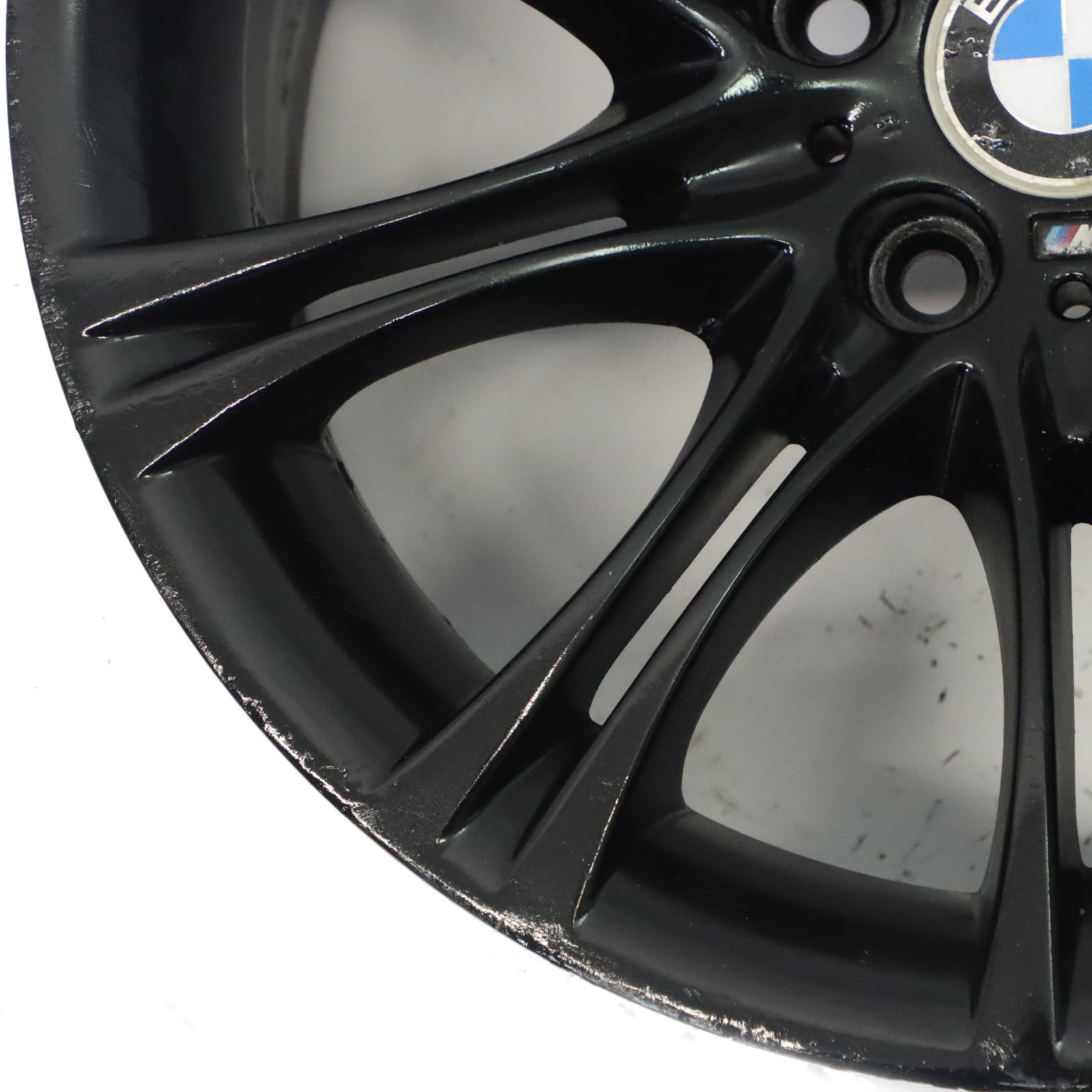 BMW E60 E61 Schwarz Leichtmetallfelge 18" 8J ET:20 M Doppelspeiche 135 8036947