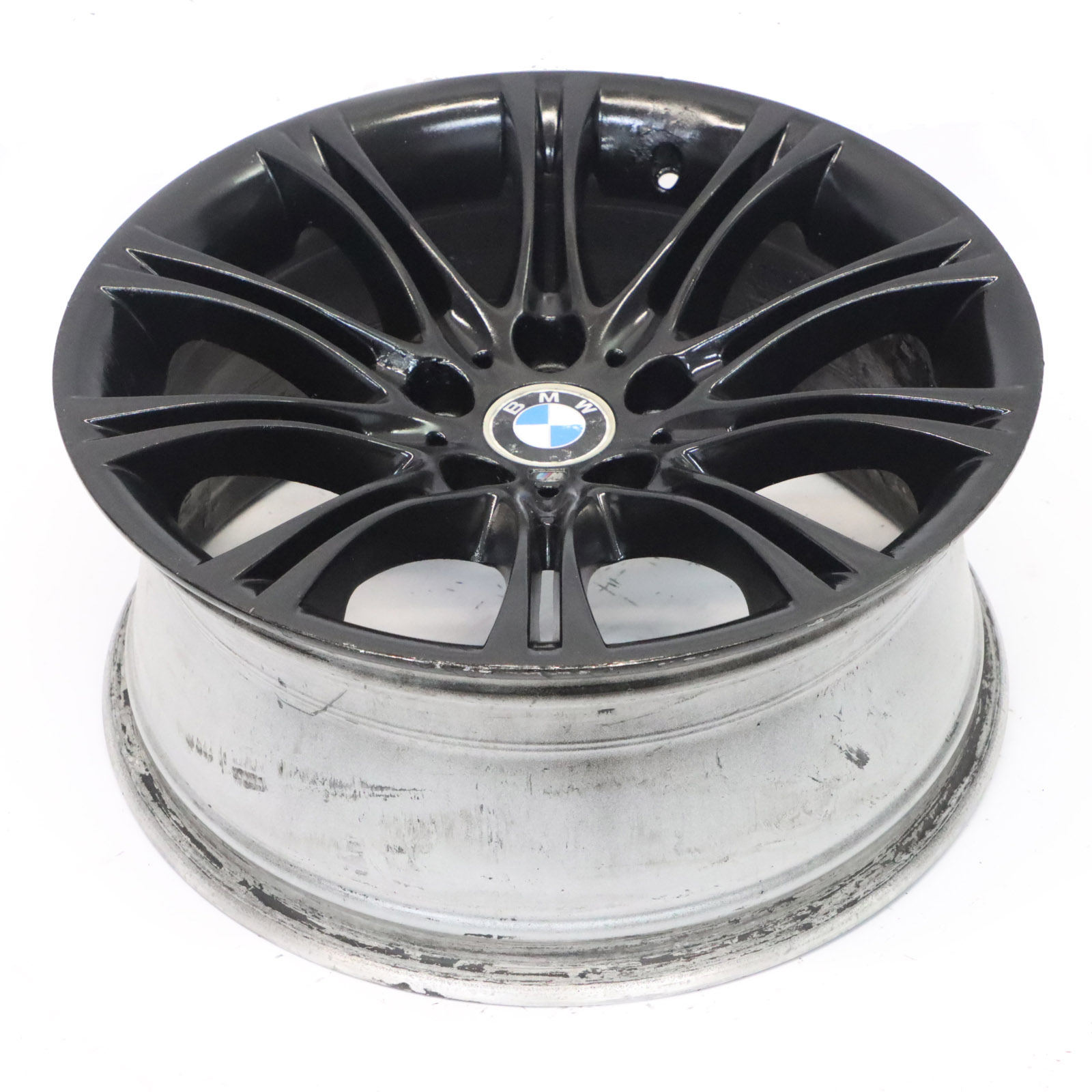 BMW E60 E61 Schwarz Leichtmetallfelge 18" 8J ET:20 M Doppelspeiche 135 8036947