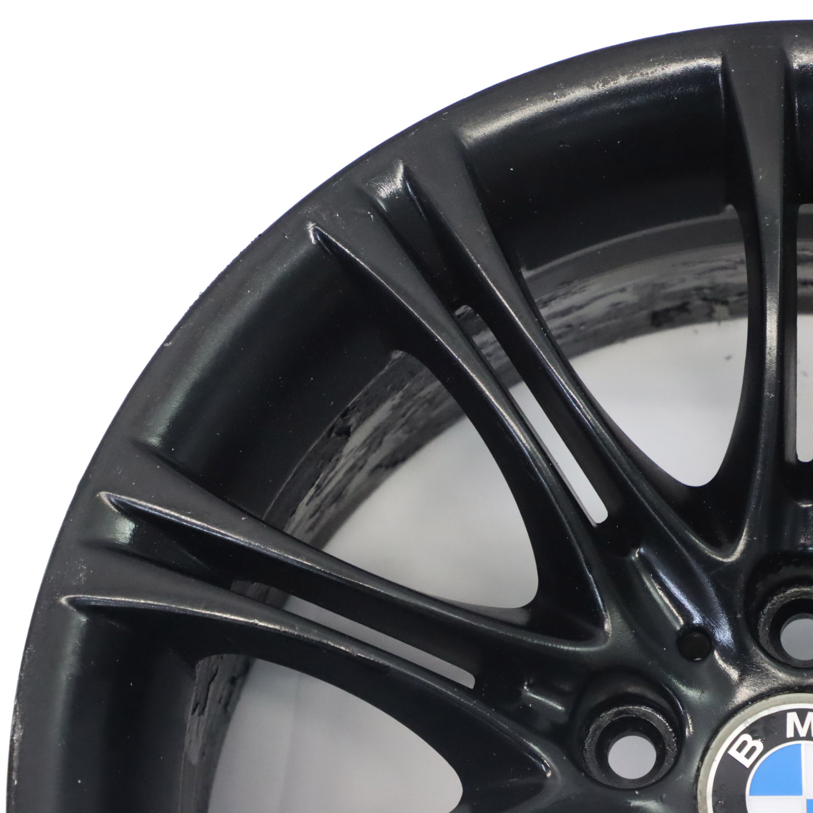 BMW E60 E61 Schwarz Leicht metall felge 18" 8J ET:20 M Doppelspeiche 135