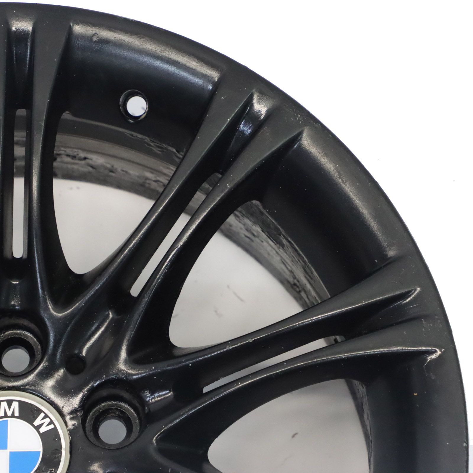 BMW E60 E61 Schwarz Leicht metall felge 18" 8J ET:20 M Doppelspeiche 135