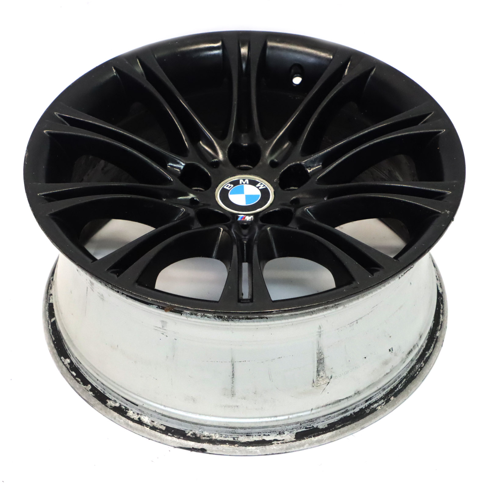 BMW E60 E61 Schwarz Leicht metall felge 18" 8J ET:20 M Doppelspeiche 135