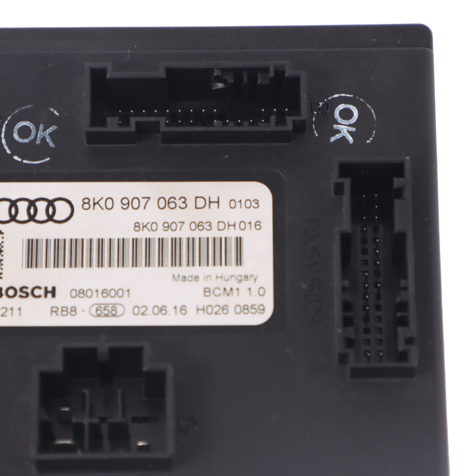 Audi A5 8T An Bord Komfortversorgung Steuergerät ECU 8K0907063DH