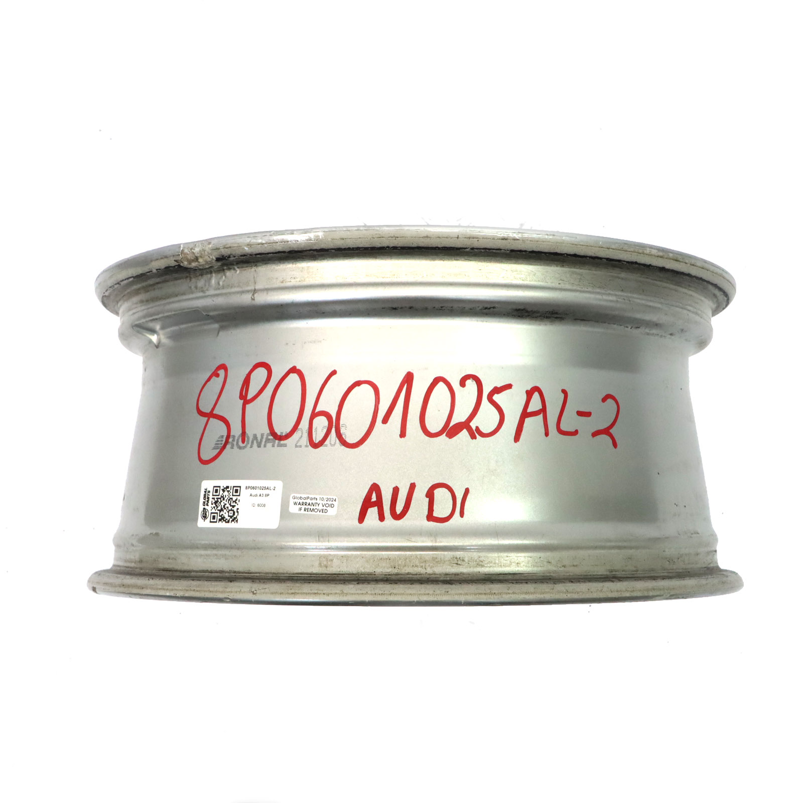 Audi A3 8P Silver Wheel Alloy Rim 17" 7,5J ET:56 8P0601025AL