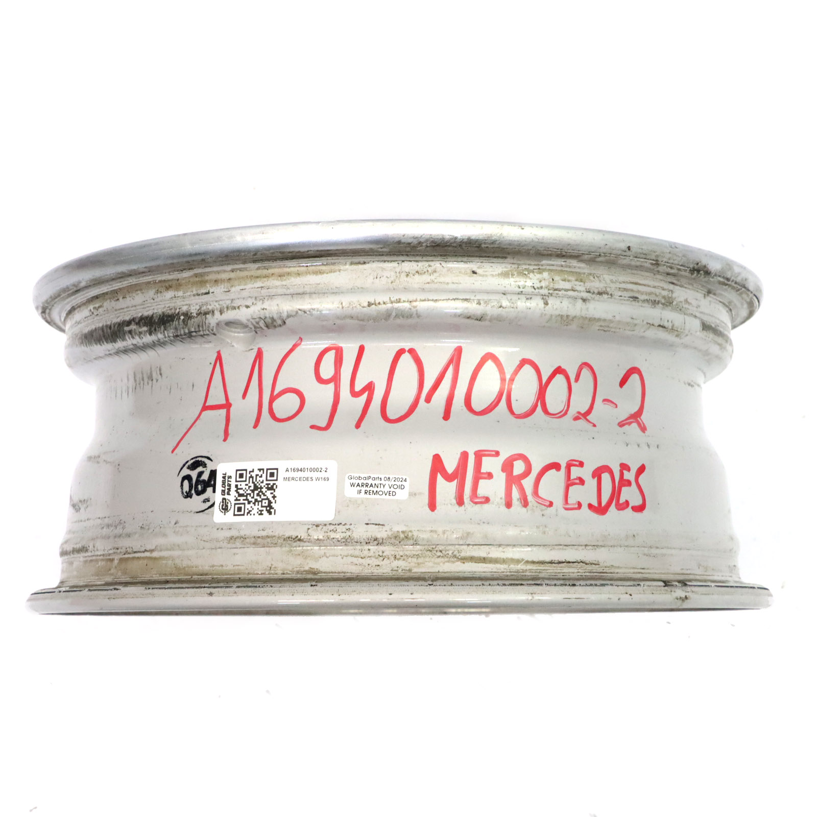 Mercedes W169 Silberne Leichtmetall felge 15" ET:44 6J A1694010002