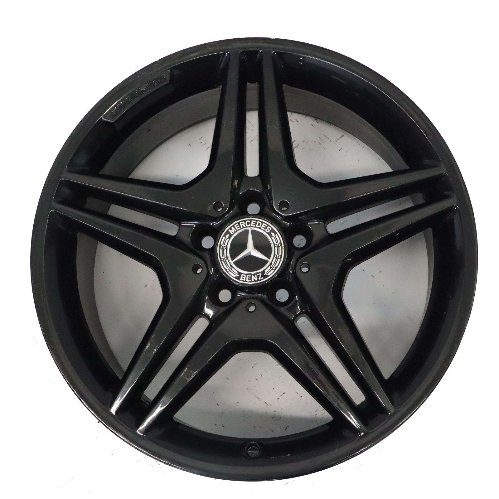 Mercedes W176 W246 AMG Wheel Alloy Rim 18" 5 Double Spoke ET:52 7.5J A1764010302