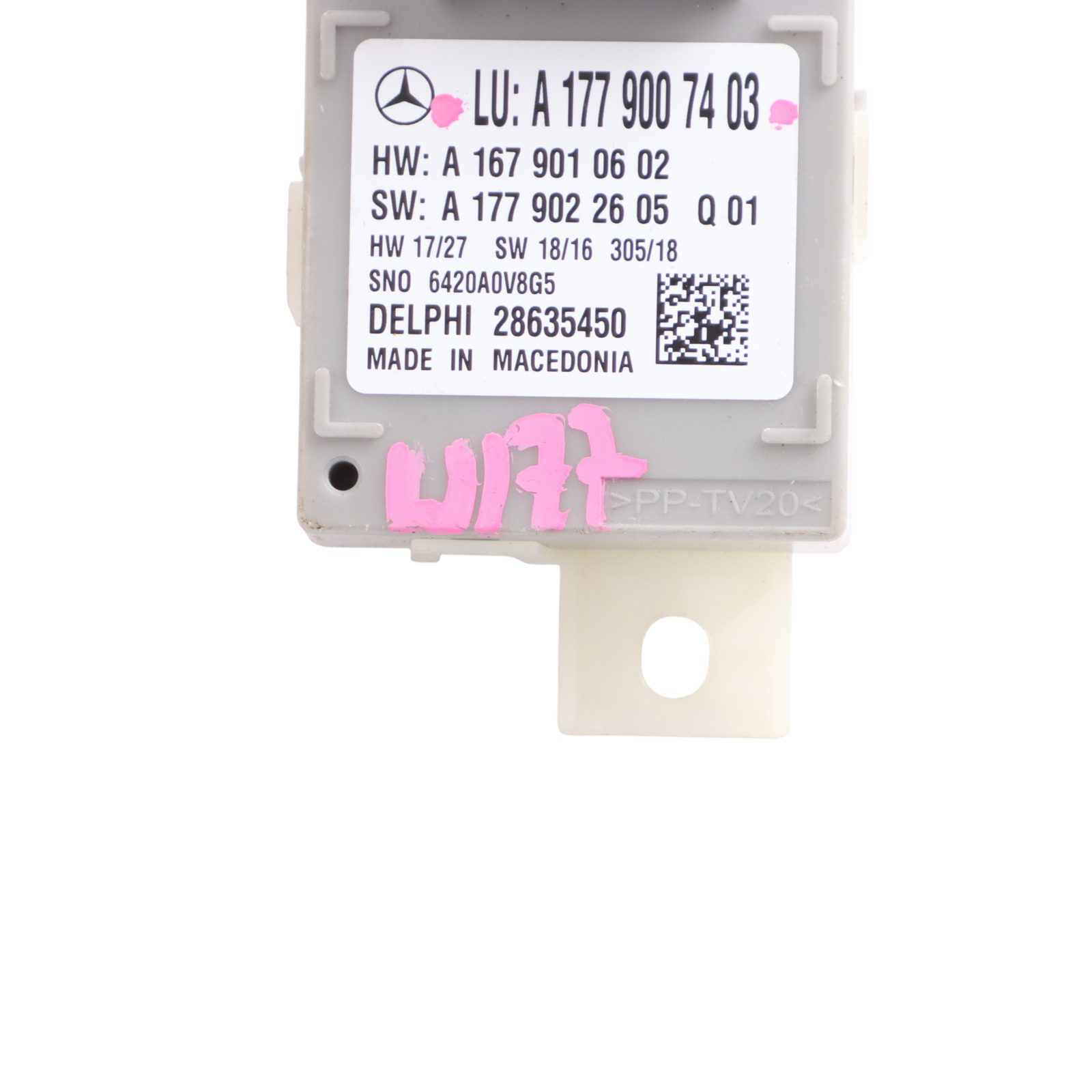 Mercedes W177 Innenraum Ambiente Steuermodul ECU Einheit A1779007403