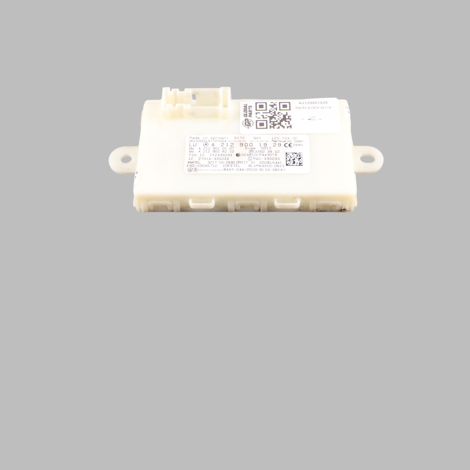 Mercedes W176 Schlüsselloses Steuermodul ECU A2129001929