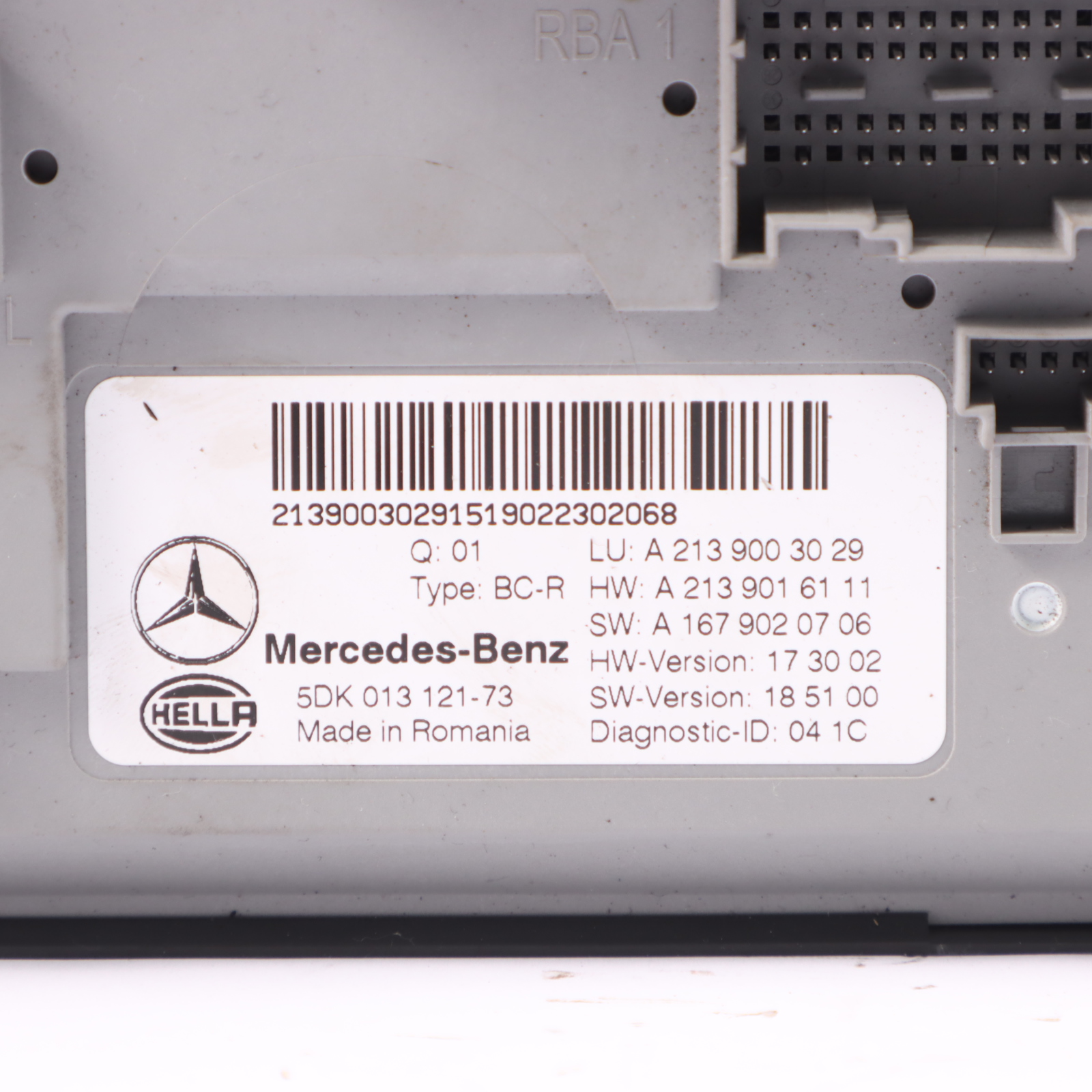 Mercedes A238 Sicherungskasten Steuergerät SAM Modul Relais A2139003029