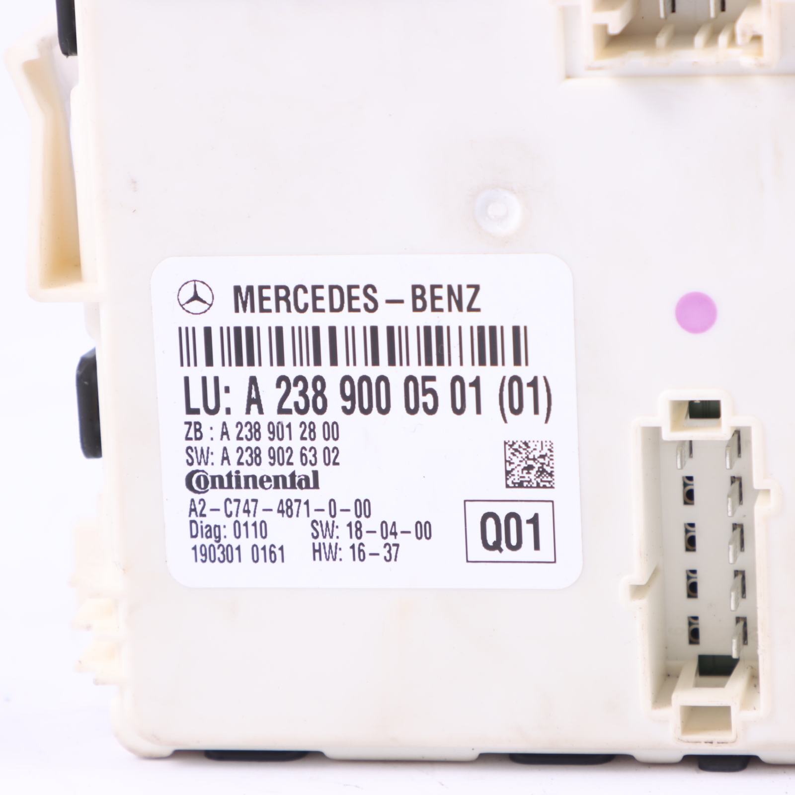 Mercedes W238 Cabrio Faltdach ECU Modul Steuergerät A2389000501