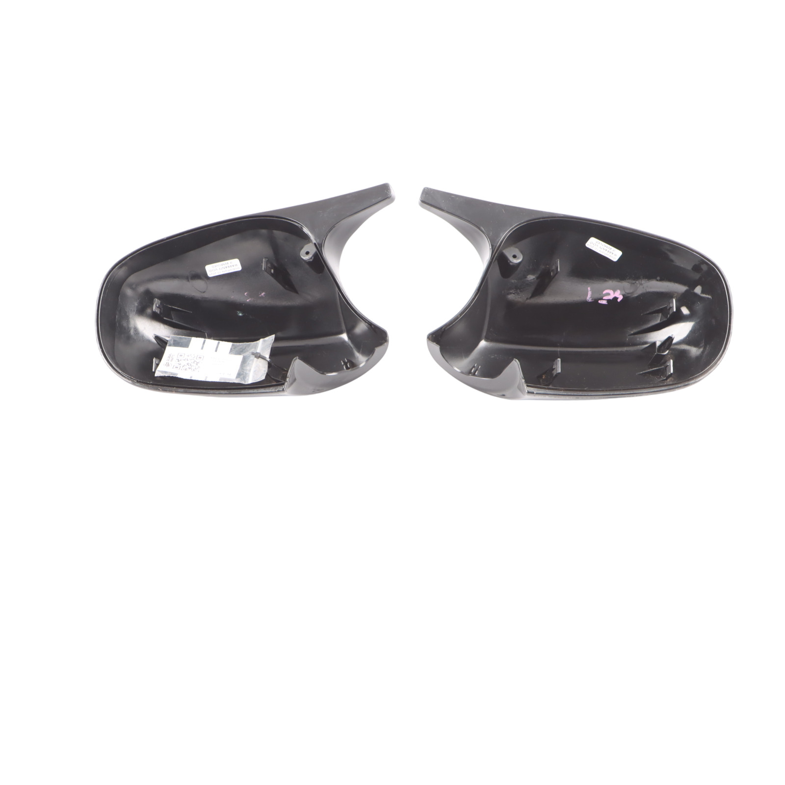 BMW 3 Series E92 LCI Left Right Cover Cap N/O/S Casing Wing Mirror Black Set