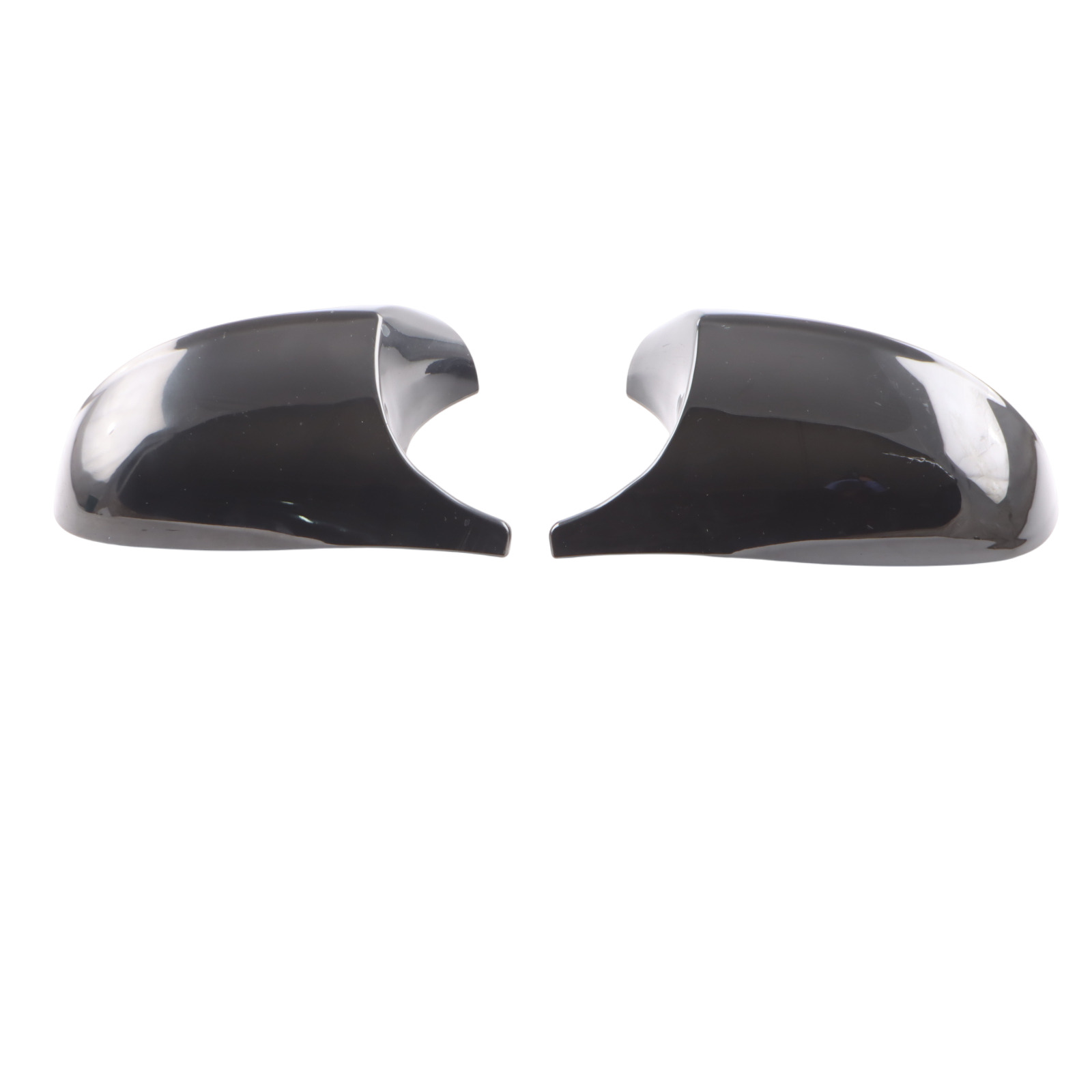 BMW 3 Series E92 LCI Left Right Cover Cap N/O/S Casing Wing Mirror Black Set