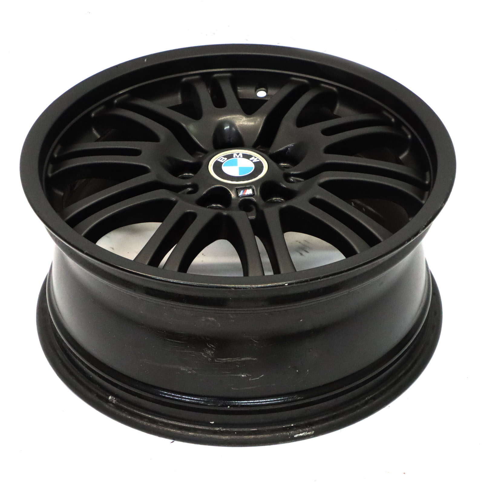 BMW E46 M3 Schwarz Leicht metall rad vorne 18" 8J ET:47 M Doppel speiche 2229950