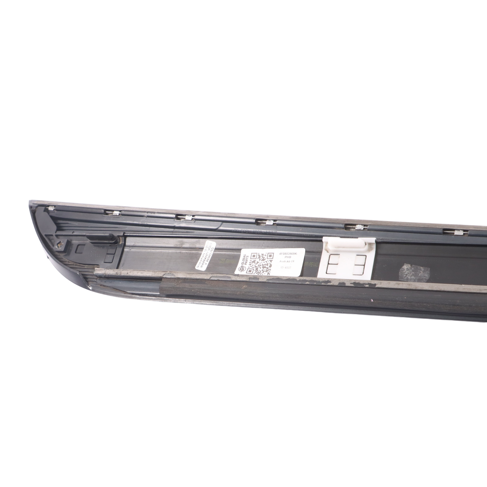 Audi A6 C6 Rear Door Strip Moulding Trim Left N/S Phantom Black Z9Y 4F0853969K