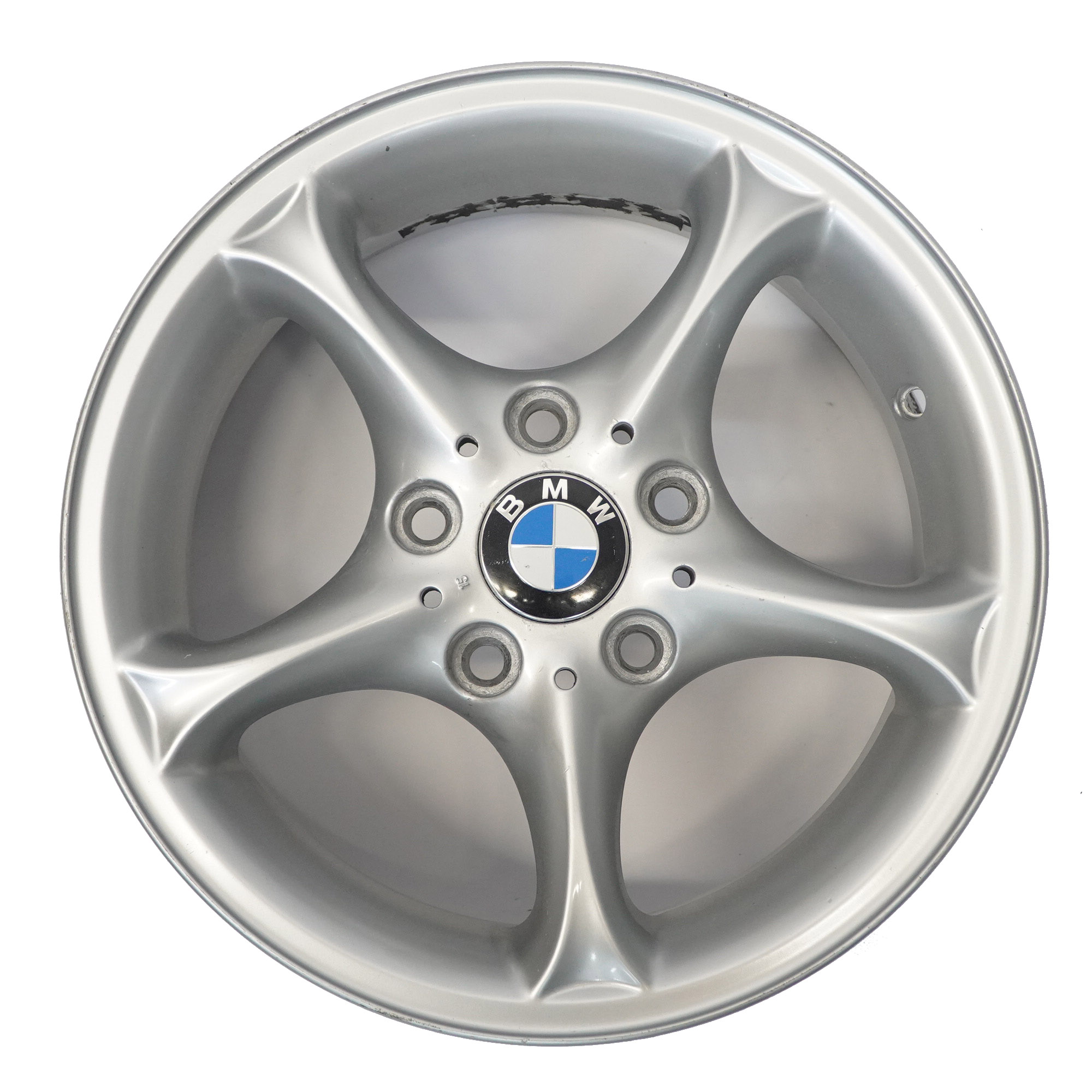 BMW Z4 E85 Silberne Leichtmetallfelge Alufelge 16" 7J ET:47 Sternspeiche 6758187