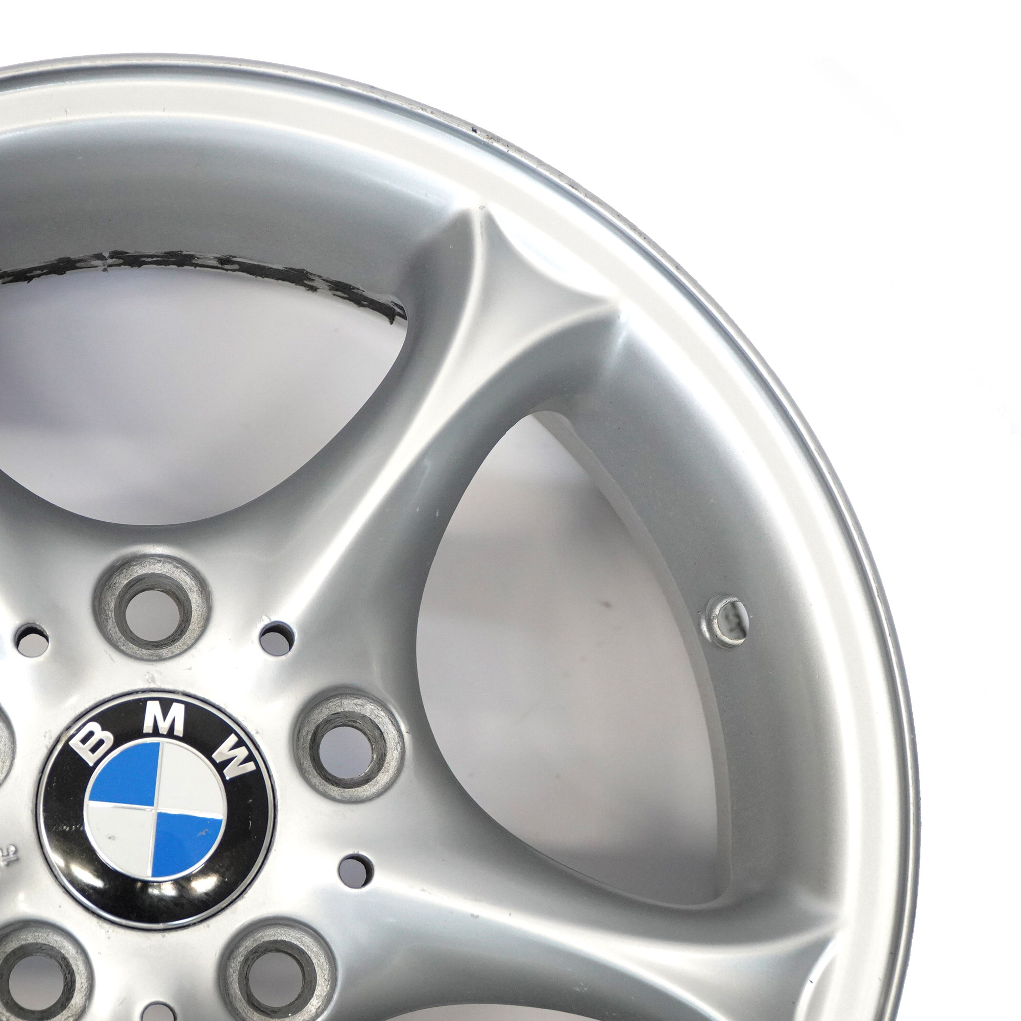 BMW Z4 E85 Silberne Leichtmetallfelge Alufelge 16" 7J ET:47 Sternspeiche 6758187