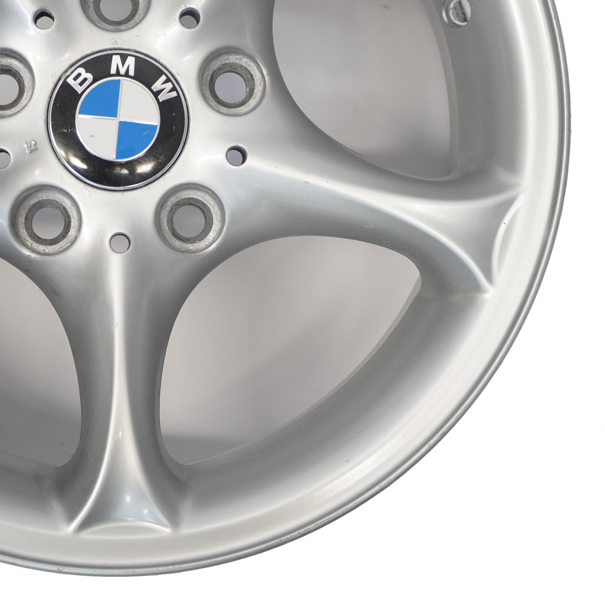 BMW Z4 E85 Silberne Leichtmetallfelge Alufelge 16" 7J ET:47 Sternspeiche 6758187