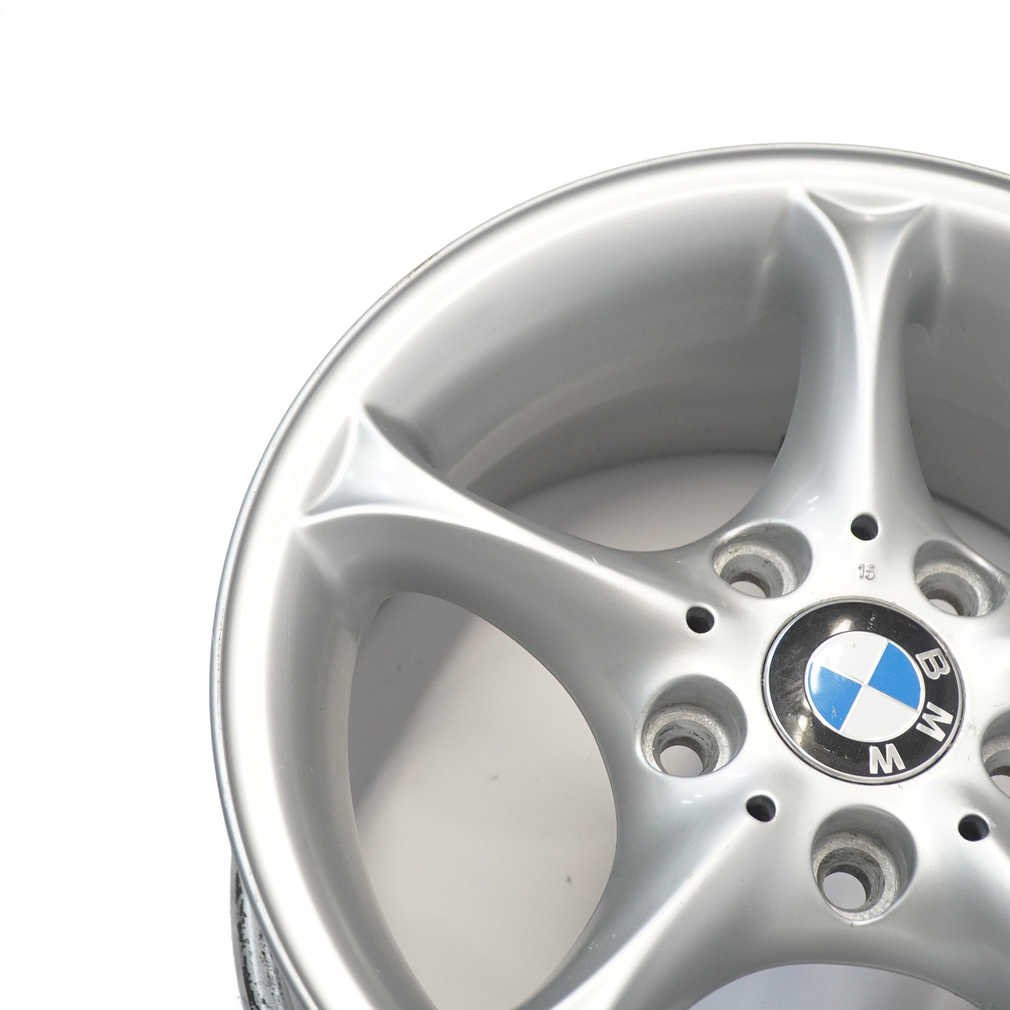 BMW Z4 E85 Silberne Leichtmetallfelge Alufelge 16" 7J ET:47 Sternspeiche 6758187