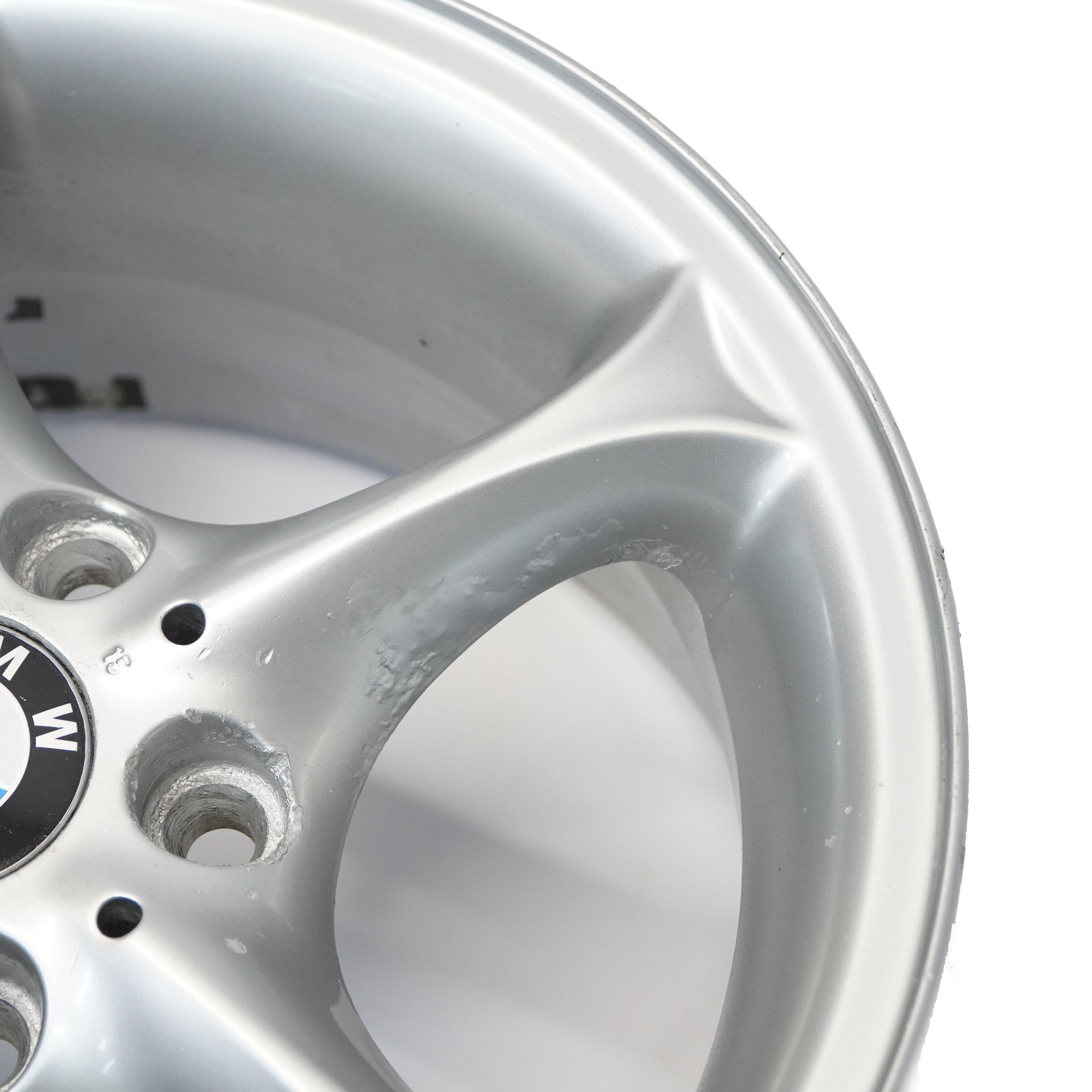 BMW Z4 E85 Silberne Leichtmetallfelge Alufelge 16" 7J ET:47 Sternspeiche 6758187