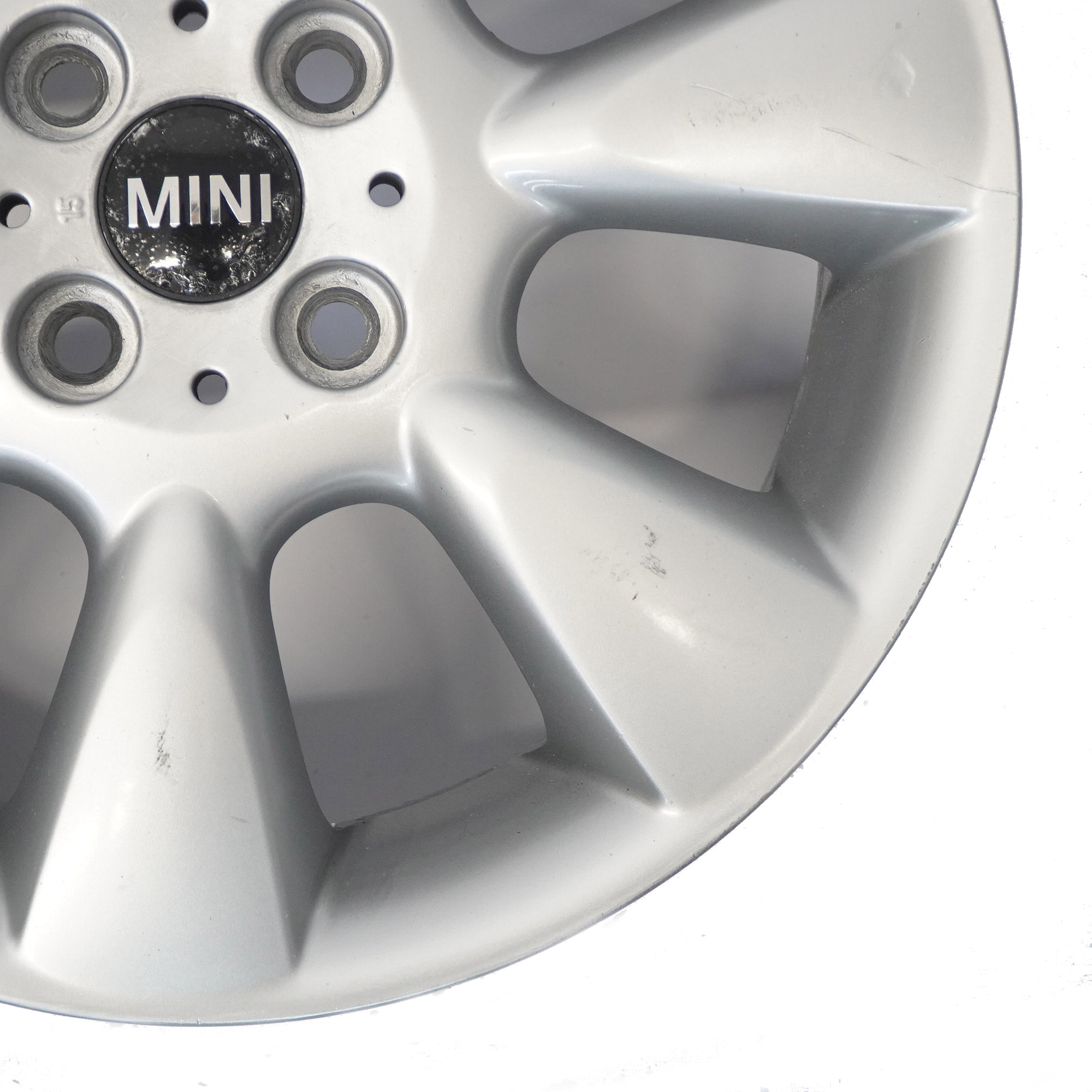 Mini Cooper R50 Silber Alufelge Felge 16" 6,5J ET:48 Rad 7 Fin Spoke 92 6763297