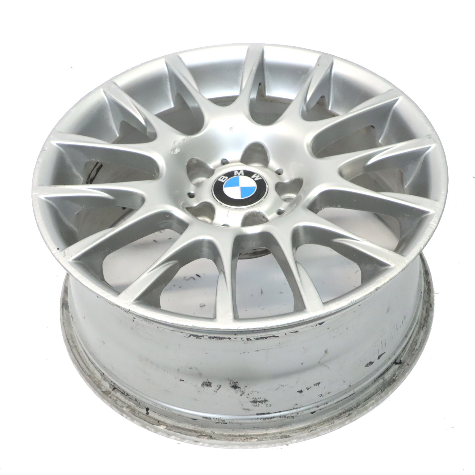 Silberne Leichtmetallfelge BMW E90 E91 E92 E93 vorne 216 18" 8J ET34 6770464