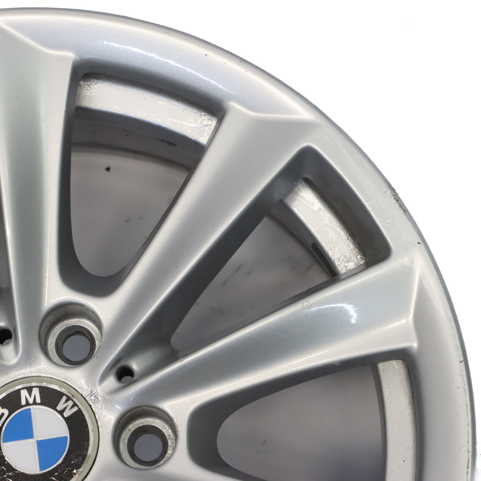 BMW F10 F11 F12 Silver Alloy Wheel Rim 17" V Spoke 236 8J ET:30 6780720