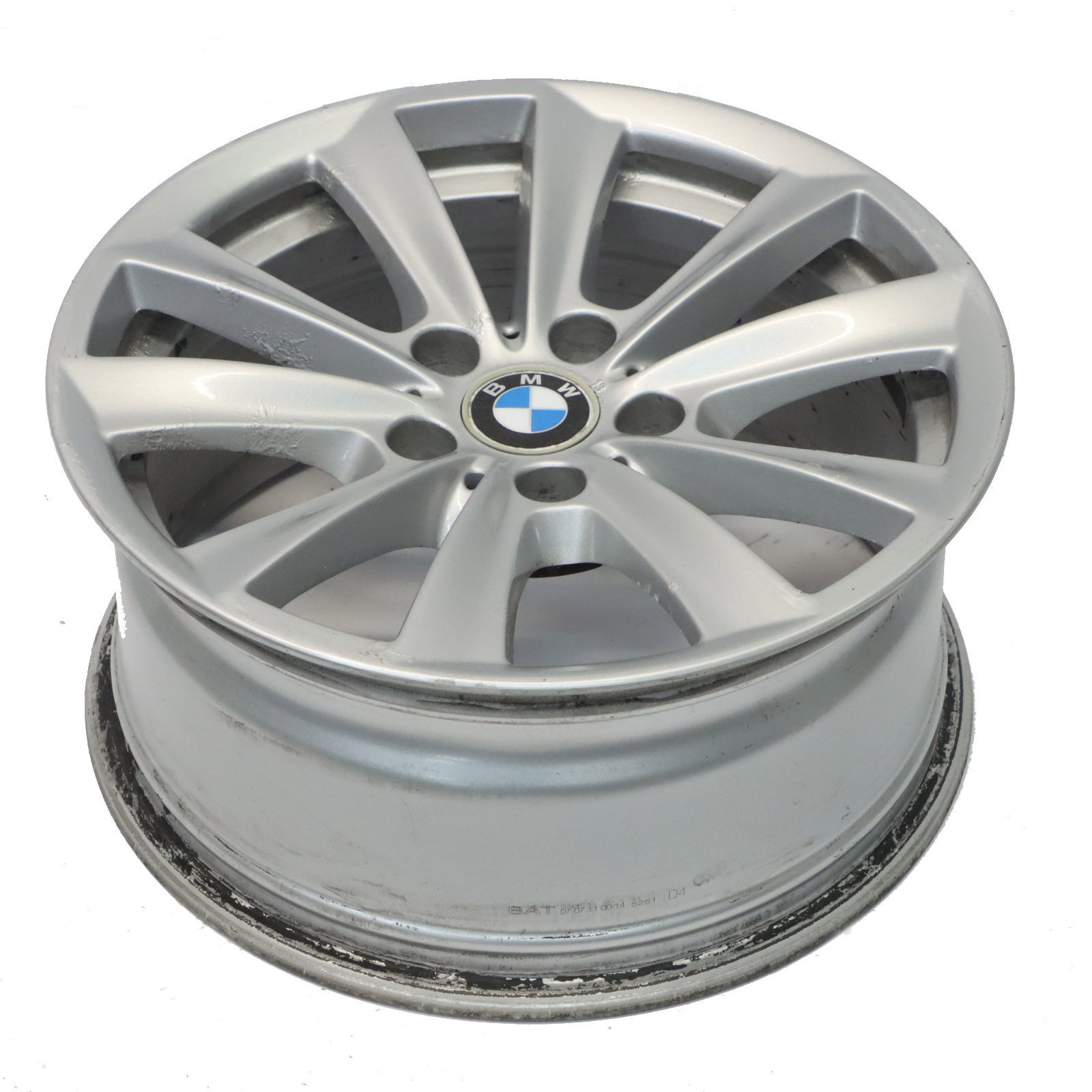 BMW F10 F11 F12 Silver Alloy Wheel Rim 17" V Spoke 236 8J ET:30 6780720