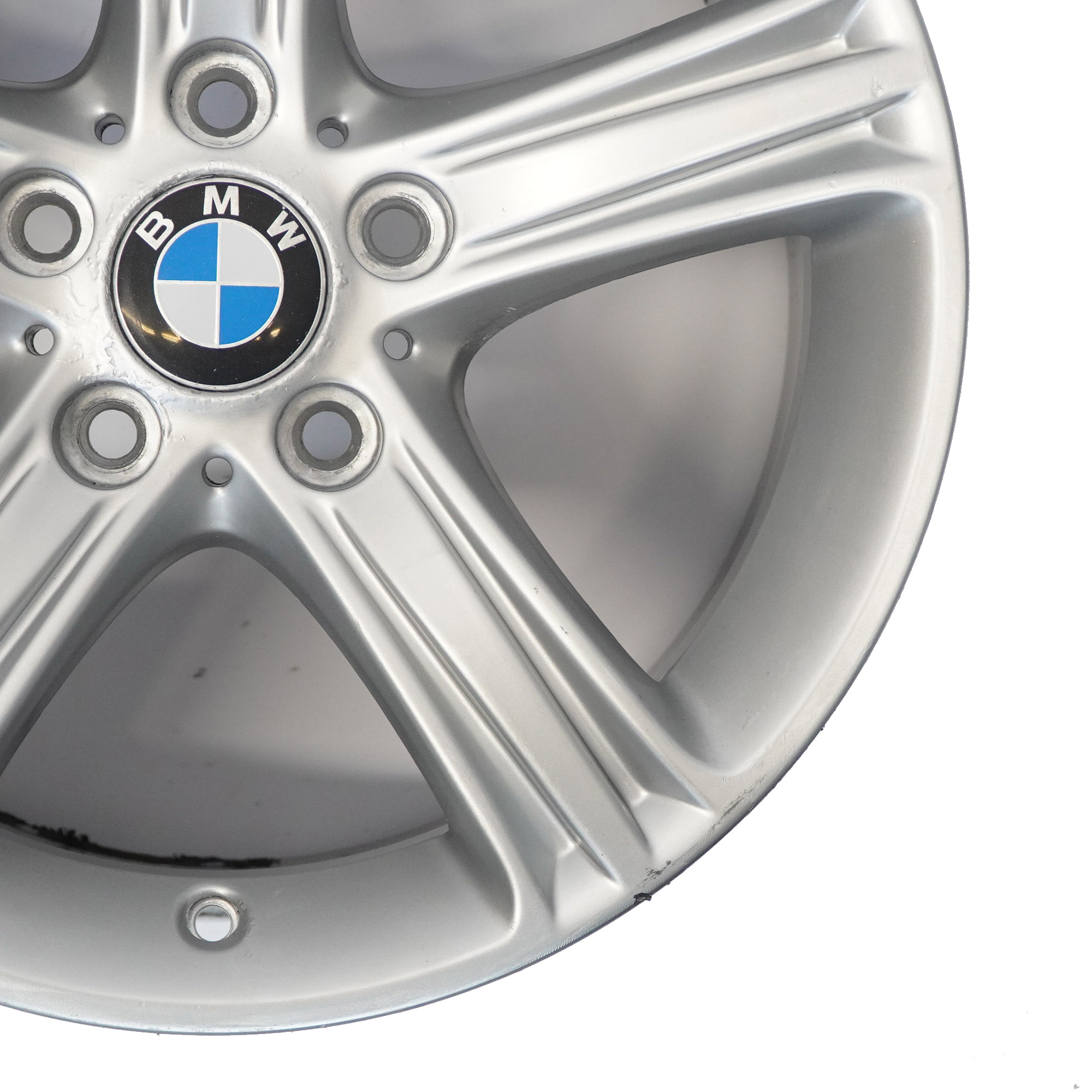 BMW F30 F31 F32 Silver Alloy Wheel Rim 17" Star Spoke 393 7,5J ET:37 6796242