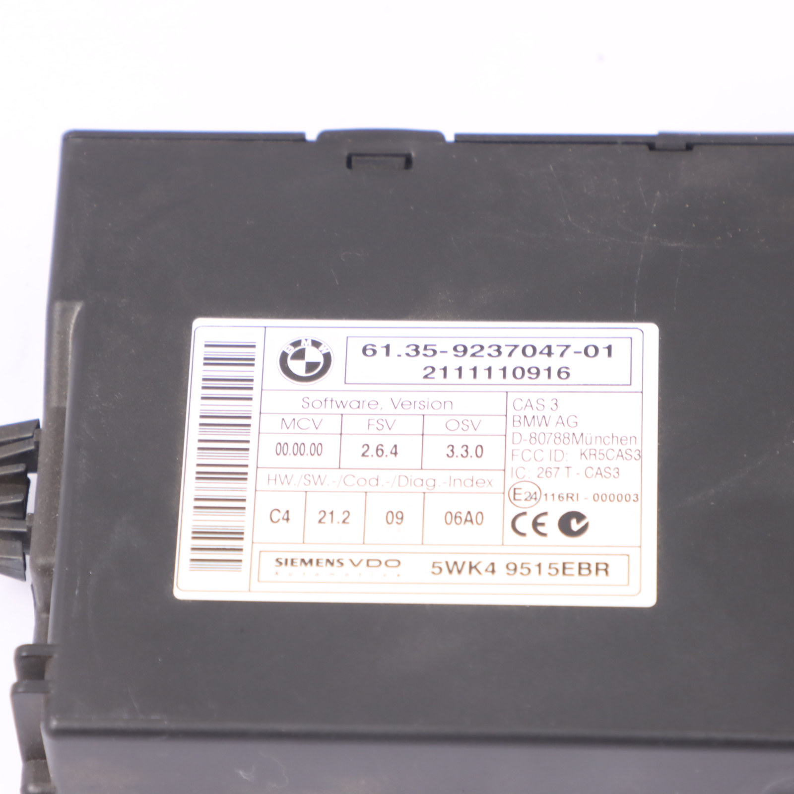 BMW Z4 E89 23i N52N 204HP sDrive Motor ECU Kit CAS3 Schlüssel 7624048 Manual