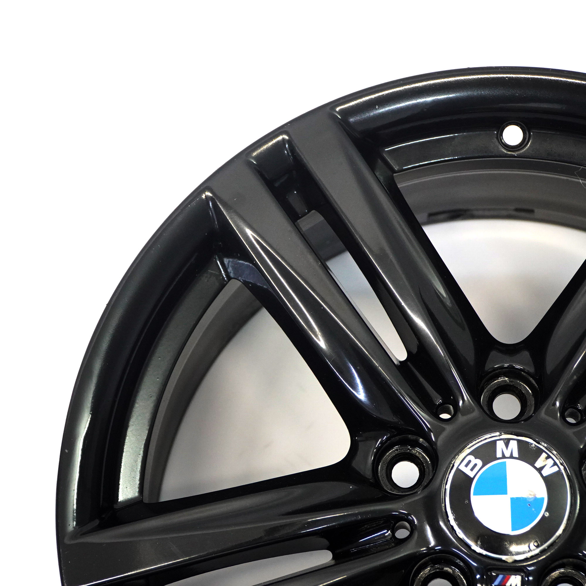 BMW F20 F21 Hinten Schwarz Alufelge 18" ET:52 8J 7845853 M Sternspeiche 386