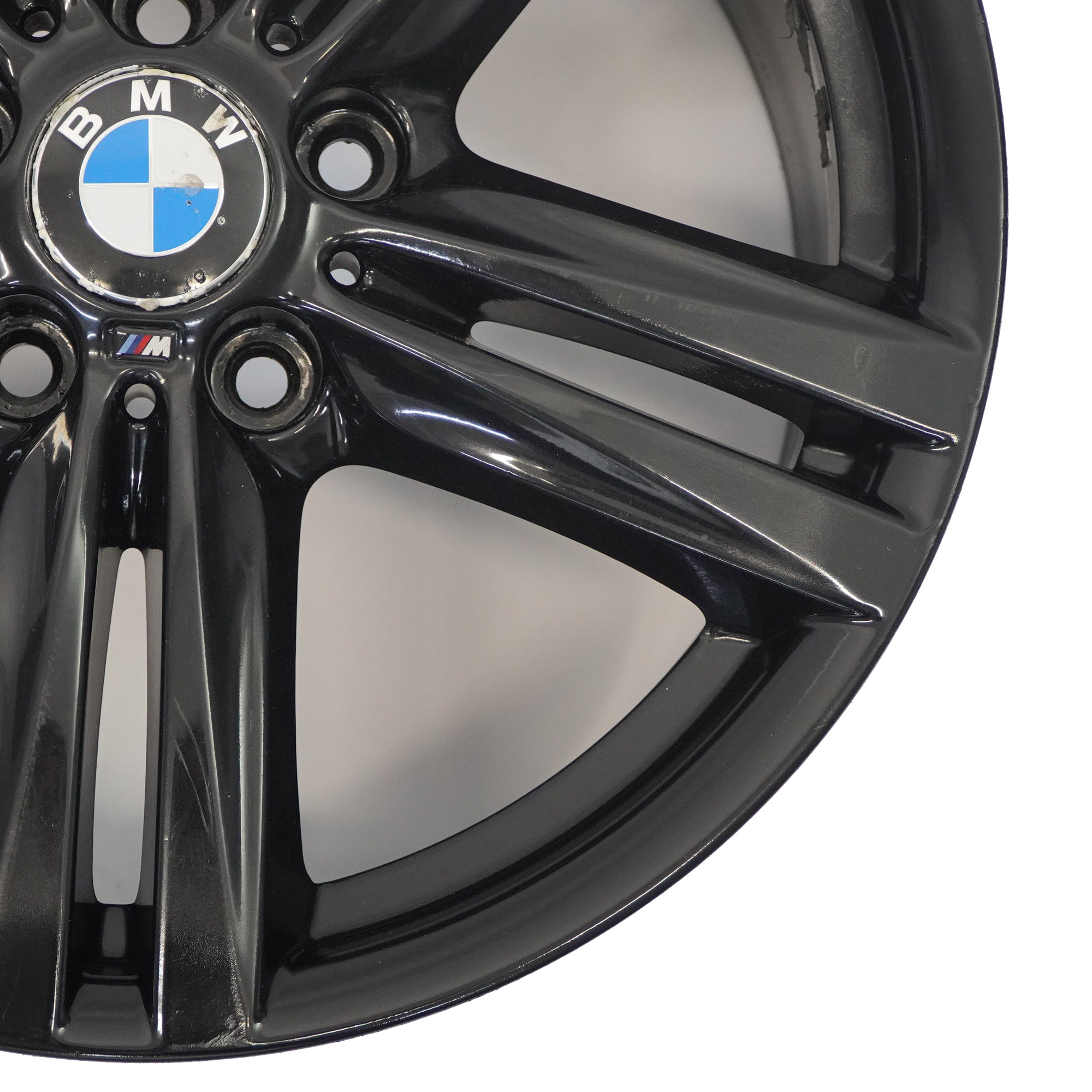 BMW F20 F21 Hinten Schwarz Alufelge 18" ET:52 8J 7845853 M Sternspeiche 386