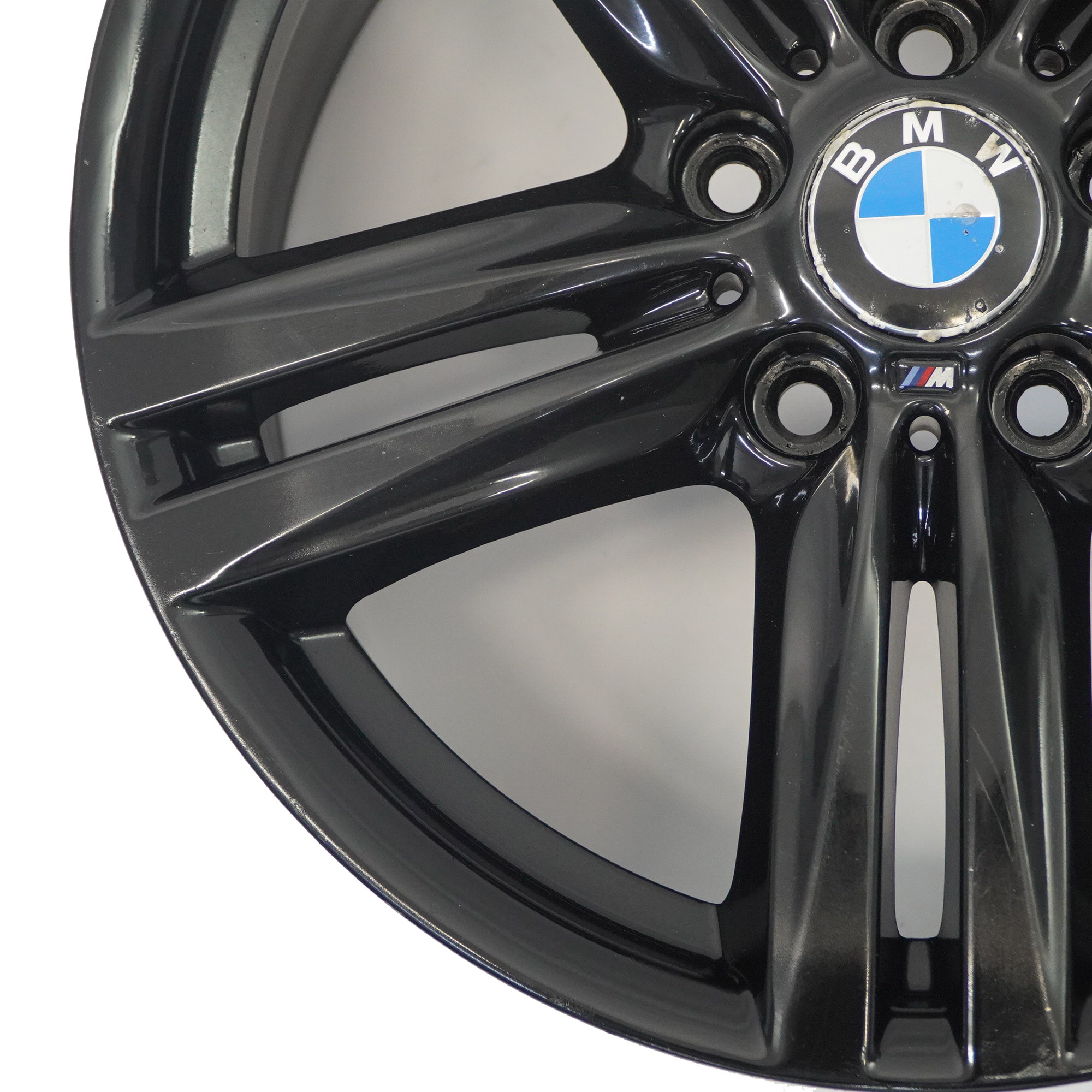 BMW F20 F21 Hinten Schwarz Alufelge 18" ET:52 8J 7845853 M Sternspeiche 386