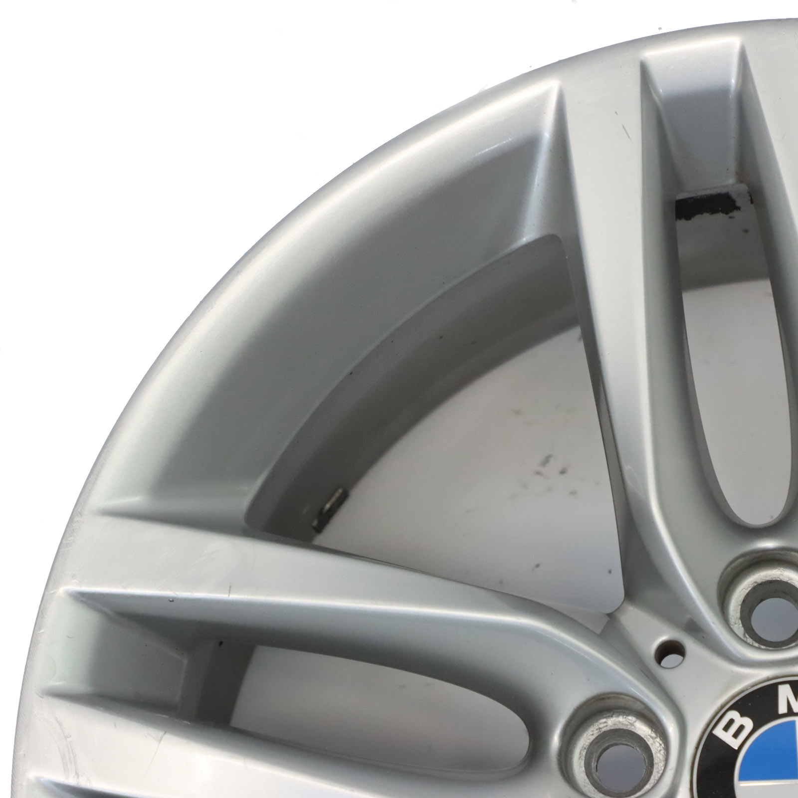 BMW F20 F21 Silberne Leichtmetall felge 18" 7,5J ET:45 M Doppelspeiche 7846784