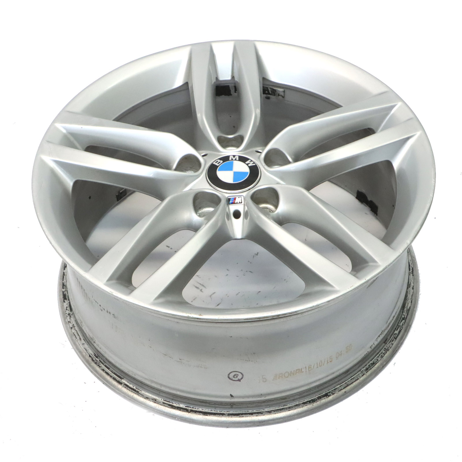 BMW F20 F21 Silberne Leichtmetall felge 18" 7,5J ET:45 M Doppelspeiche 7846784