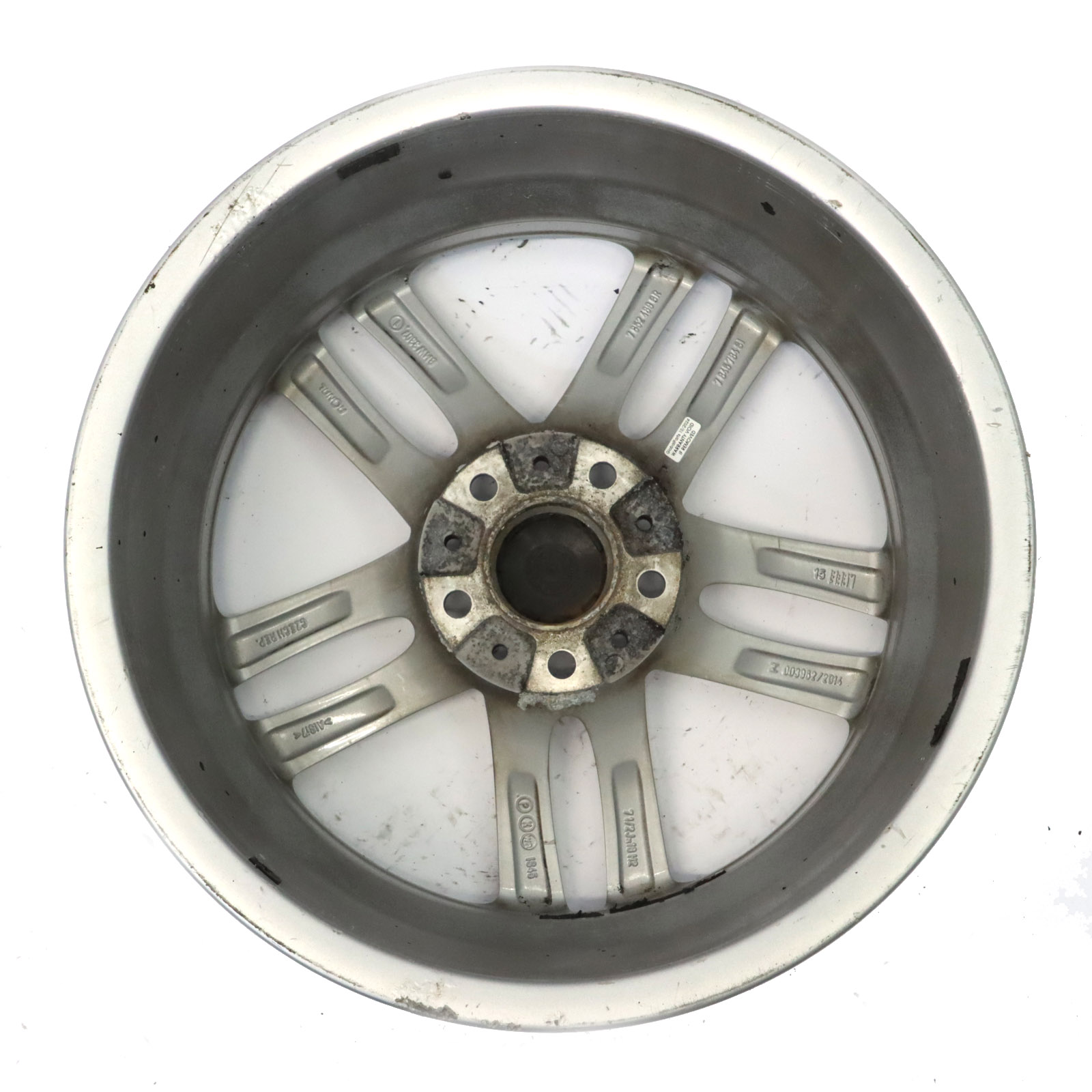 BMW F20 F21 Silberne Leichtmetall felge 18" 7,5J ET:45 M Doppelspeiche 7846784