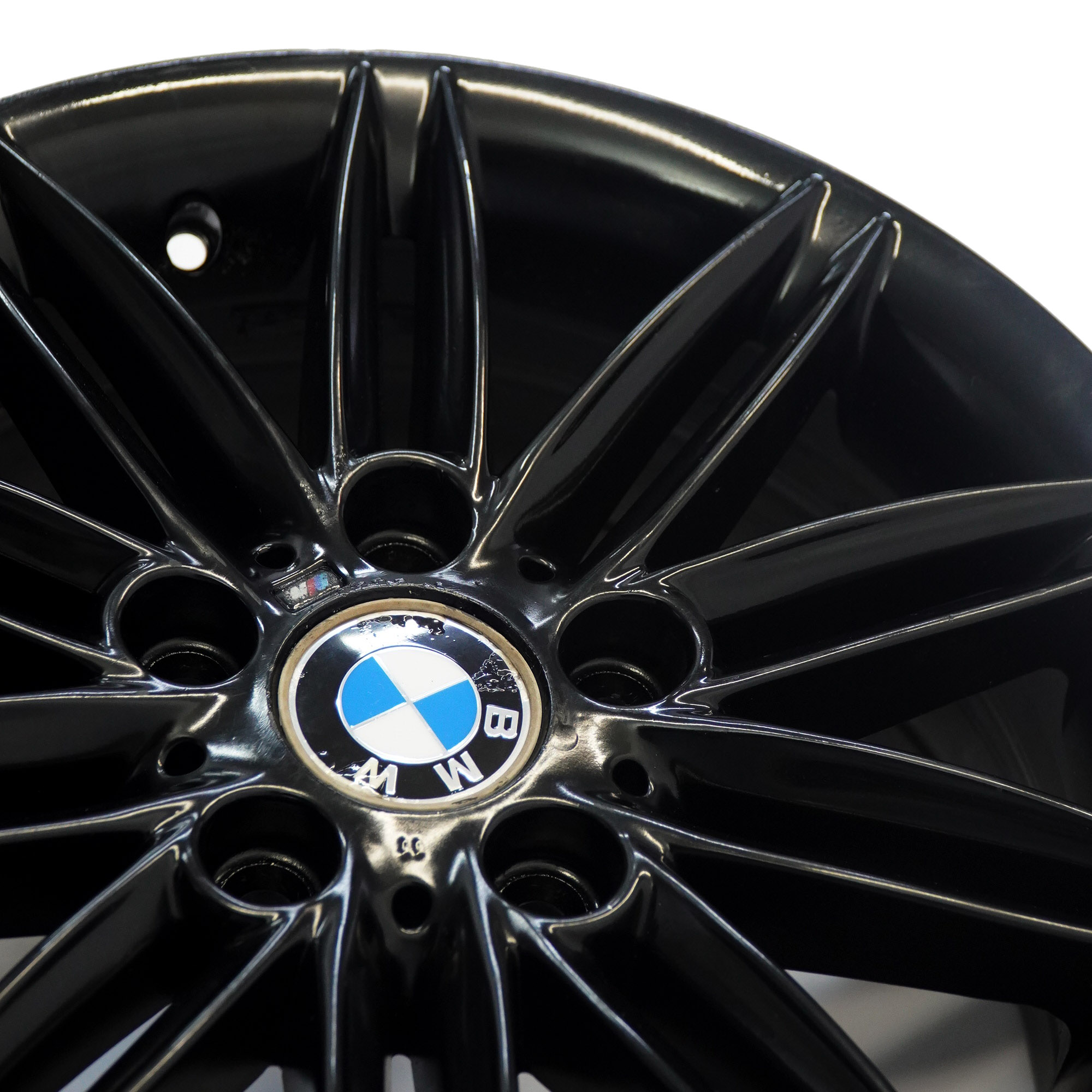 BMW E81 E82 E87 E88 Schwarz Alufelge 17" 7J ET:47 M Doppelspeiche 207