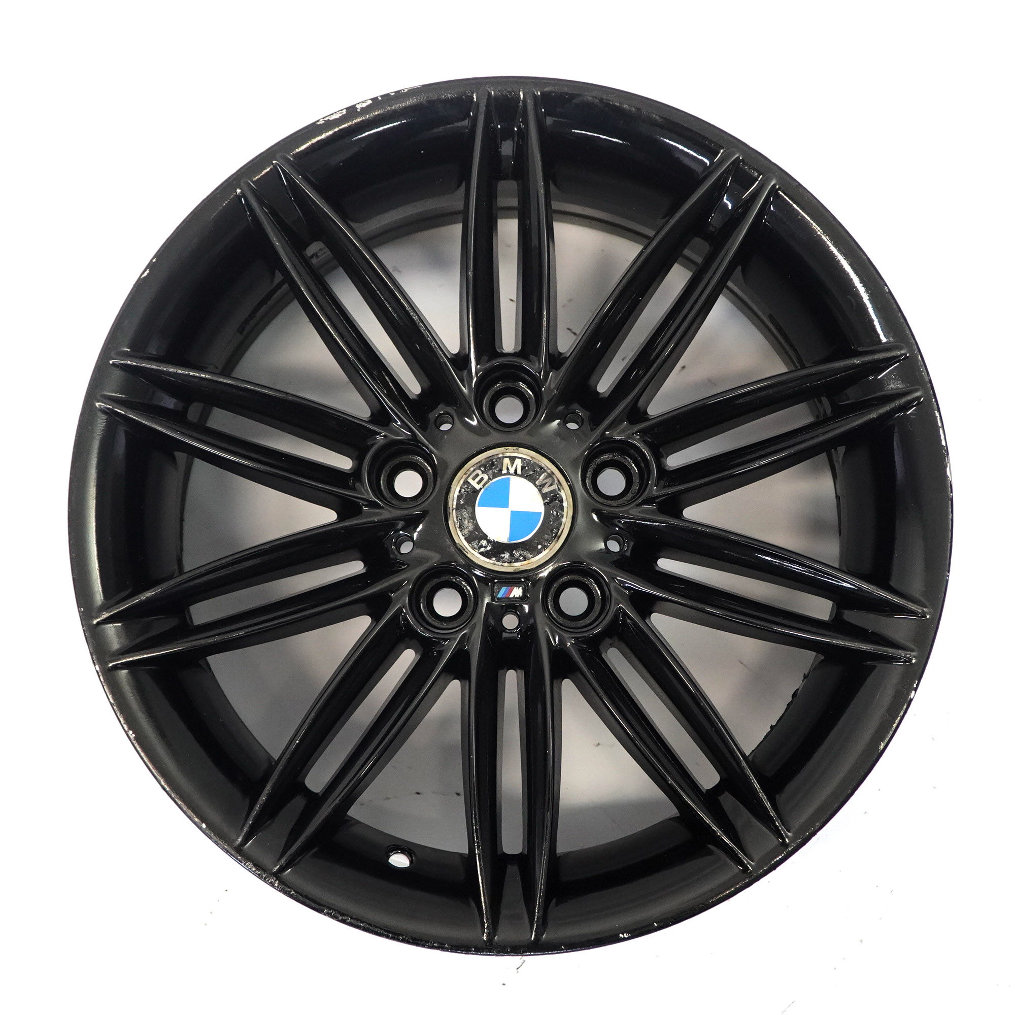 BMW E81 E82 E87 E88 Rear Black Wheel Alloy Rim 17" 7,5J ET:47 M Double Spoke 207