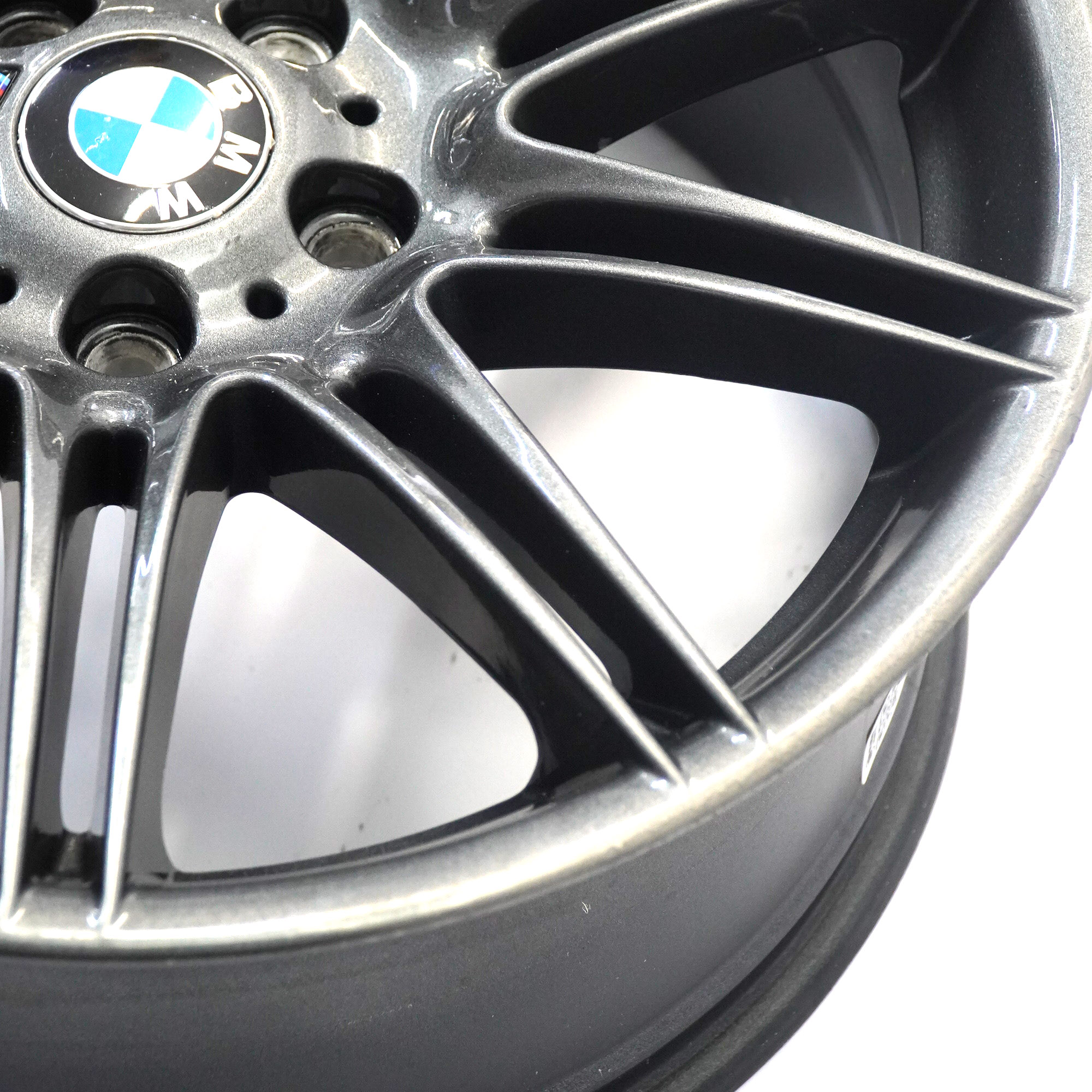 BMW E90 E91 E92 Grau Vorderrad Felge 19" M Doppelspeiche 225 8J ET:37