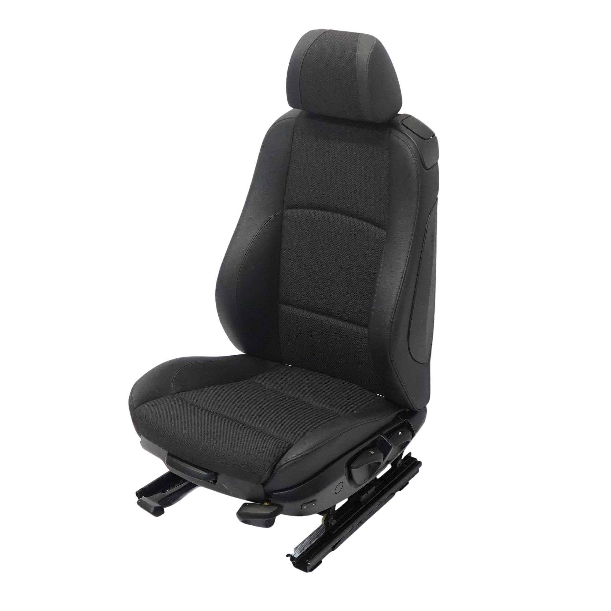 BMW E81 Sport Sitz vorne links Interieur Stoff / Kunstleder Schwarz