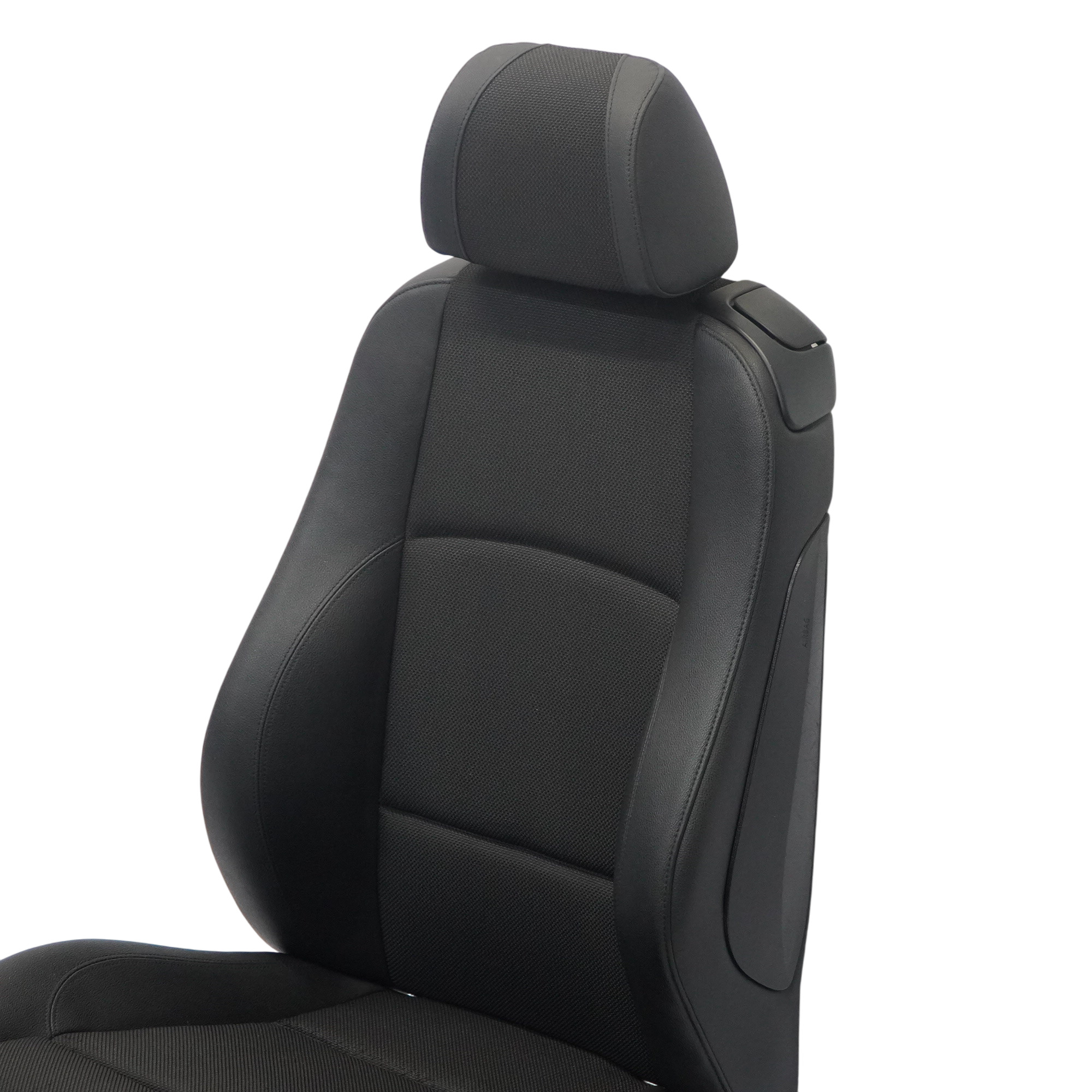 BMW E81 Sport Sitz vorne links Interieur Stoff / Kunstleder Schwarz