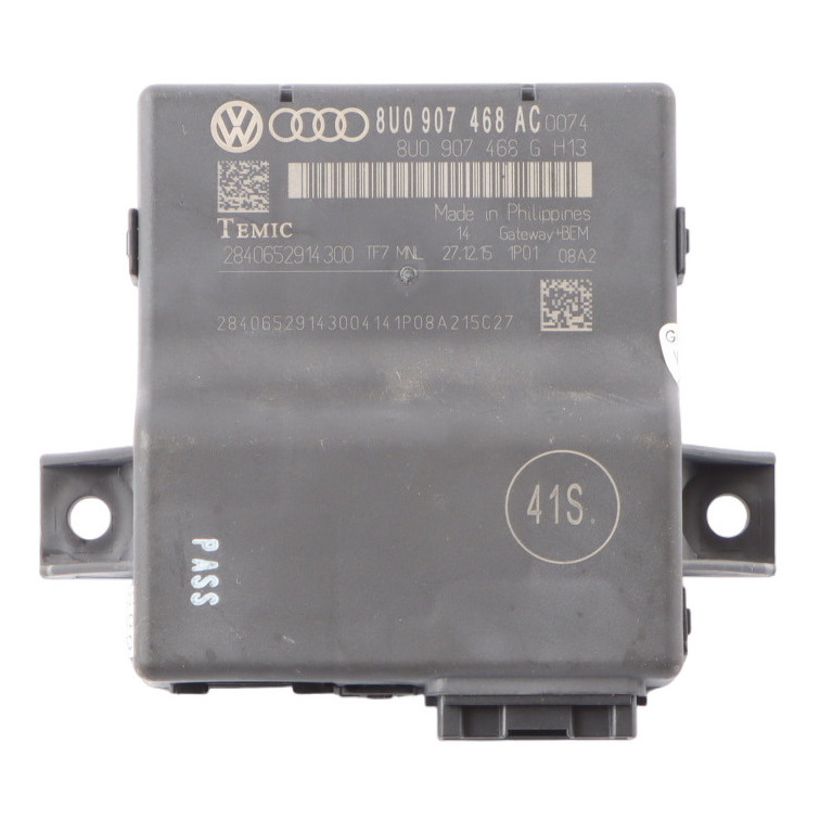 Audi A1 8X Q3 8U Central Gateway Steuergerät Modul Relais ECU 8U0907468AC