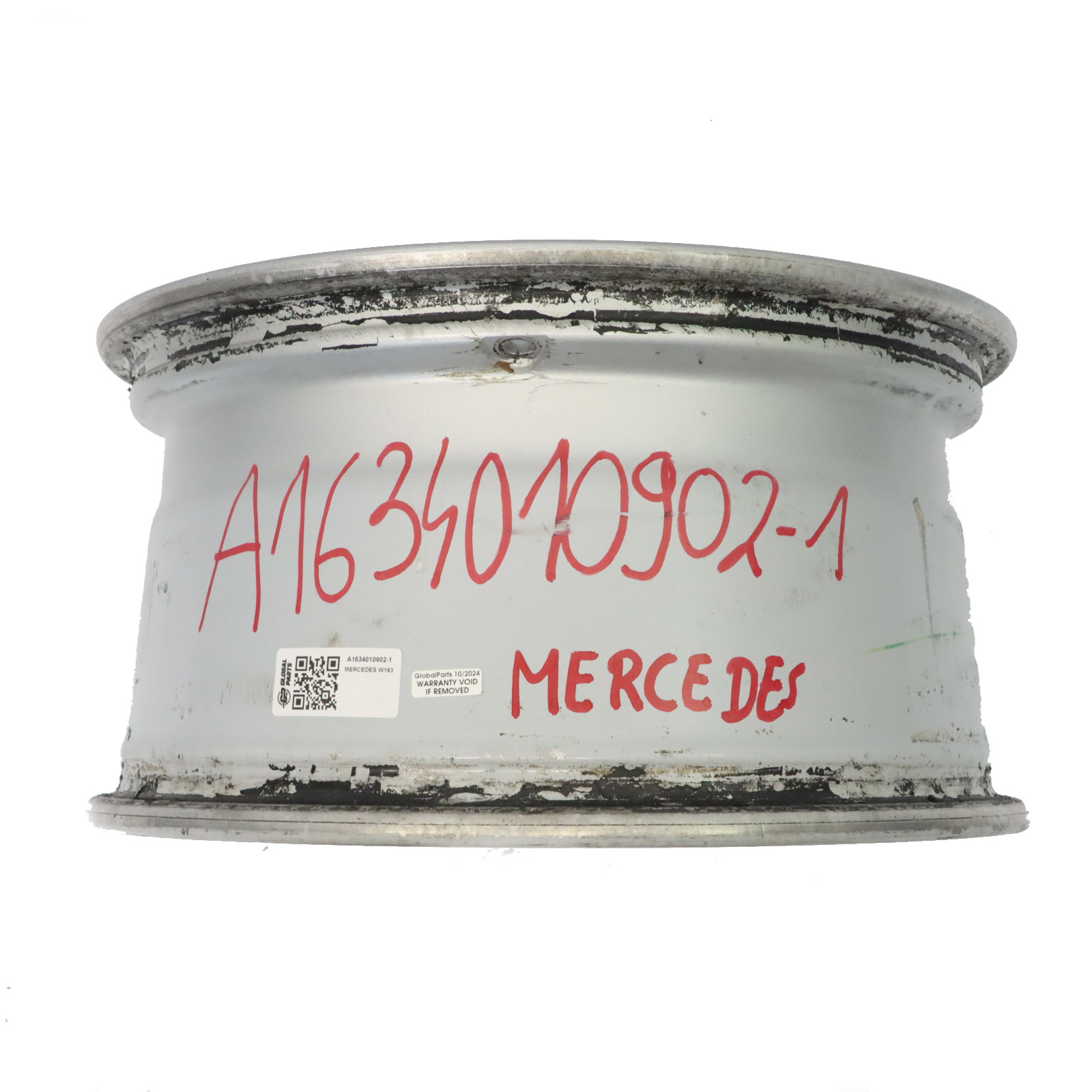 Mercedes ML W163 Silberne Leicht metall Felge 17" 8.5J ET52 A1634010902