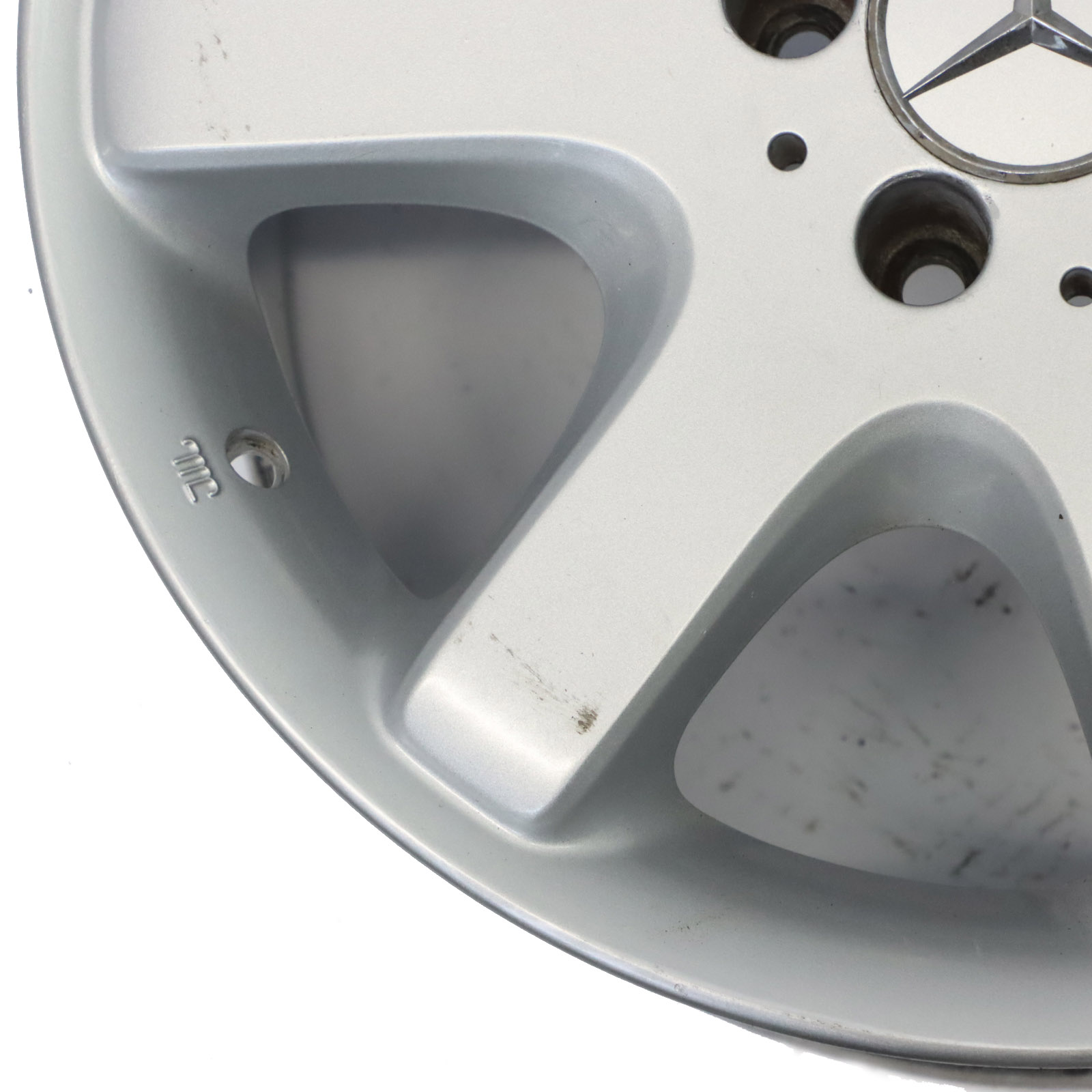 Mercedes ML W163 Silberne Leicht metall Felge 17" 8.5J ET52 A1634010902