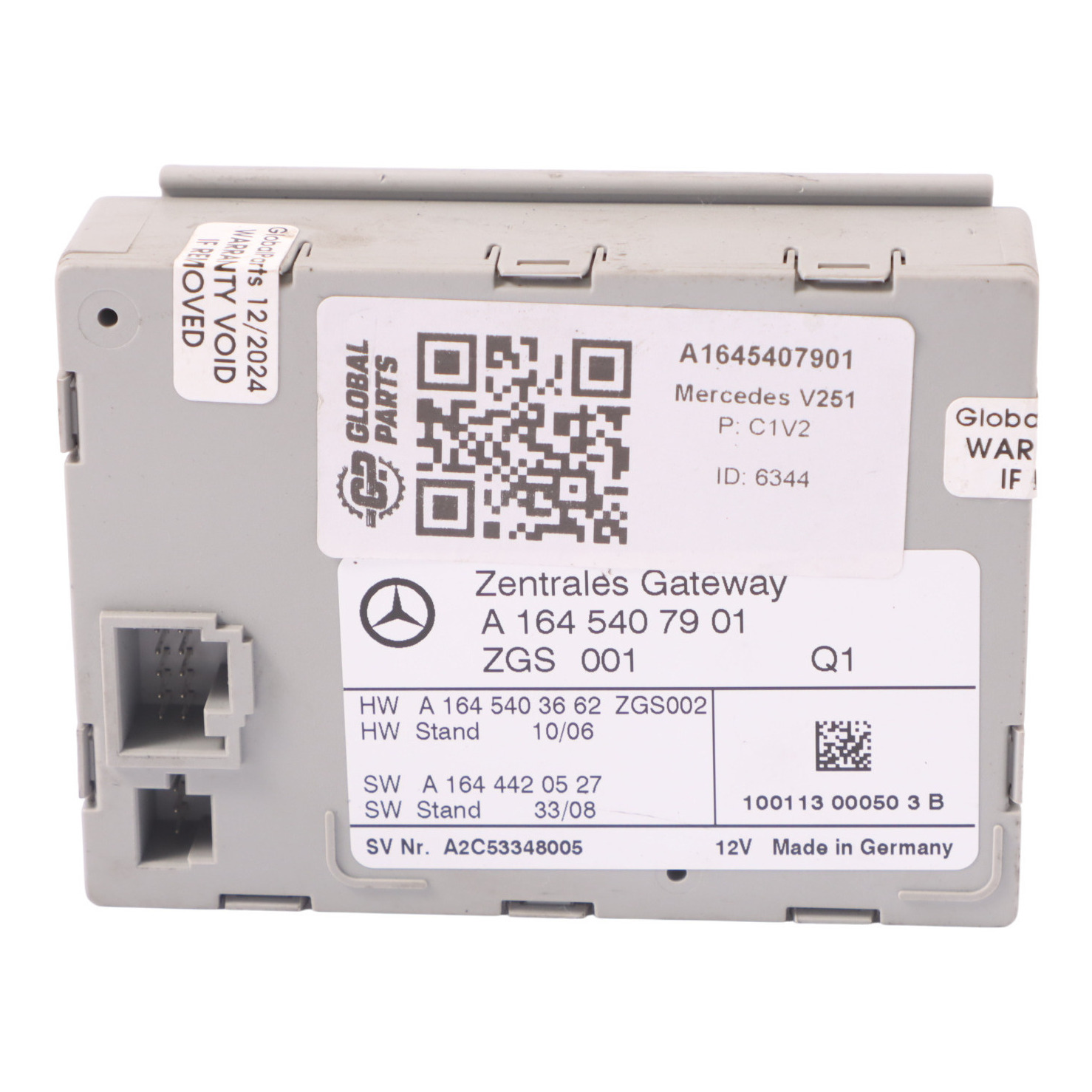 Mercedes V251 Gateway Modul Steuergerät ECU A1645407901